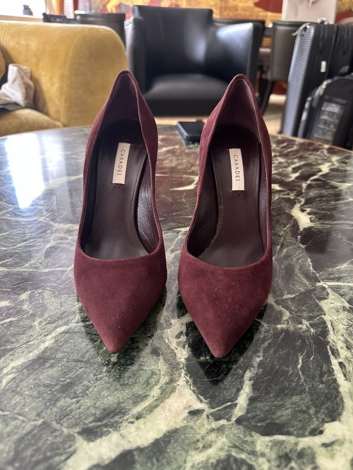 Casadei Suede Heels Size US 8 / IT 38 - 1 Thumbnail