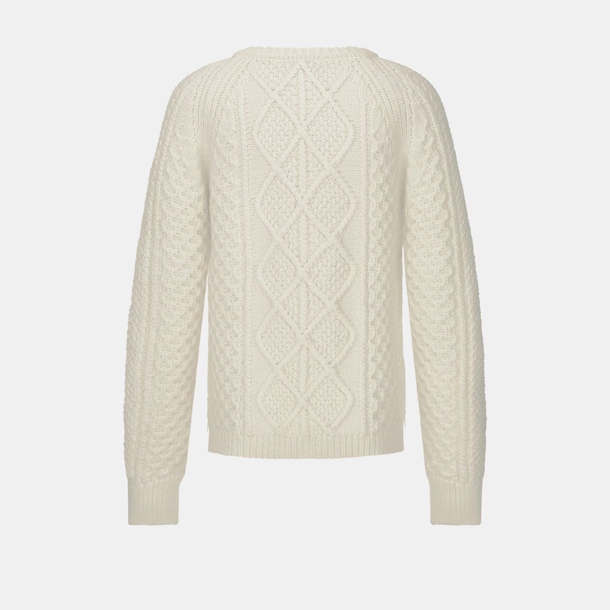 Dior o1bcso1str1124 Round-Neck Sweater in White Size US XL / EU 56 / 4 - 2 Thumbnail
