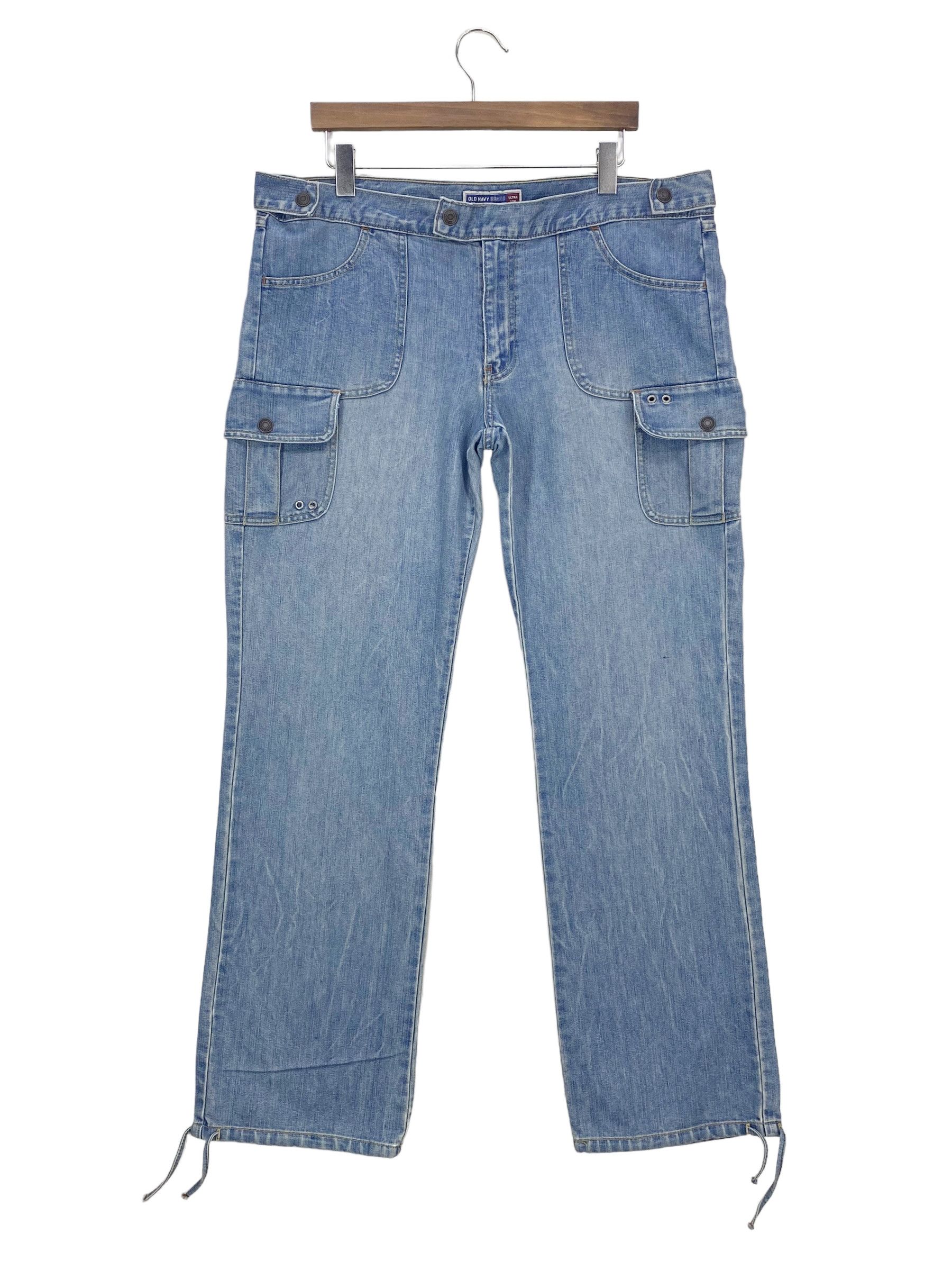 Old Navy Old Navy Cargo Denim Pants Workwear Size US 39 - 1 Thumbnail