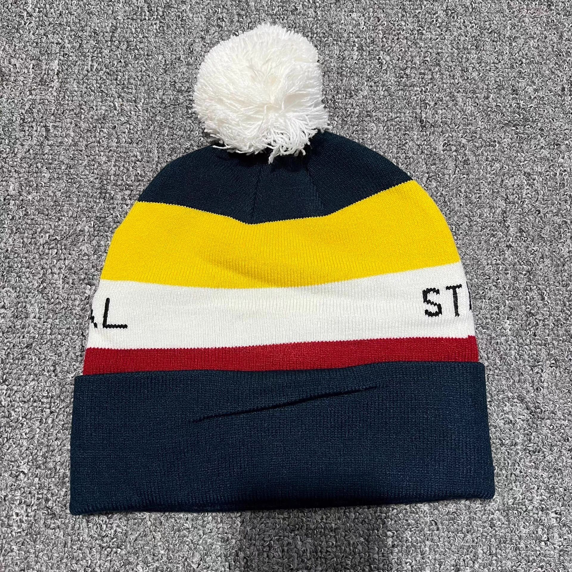 Stussy Stussy color-block striped knit beanie Q7 Size ONE SIZE - 7 Thumbnail
