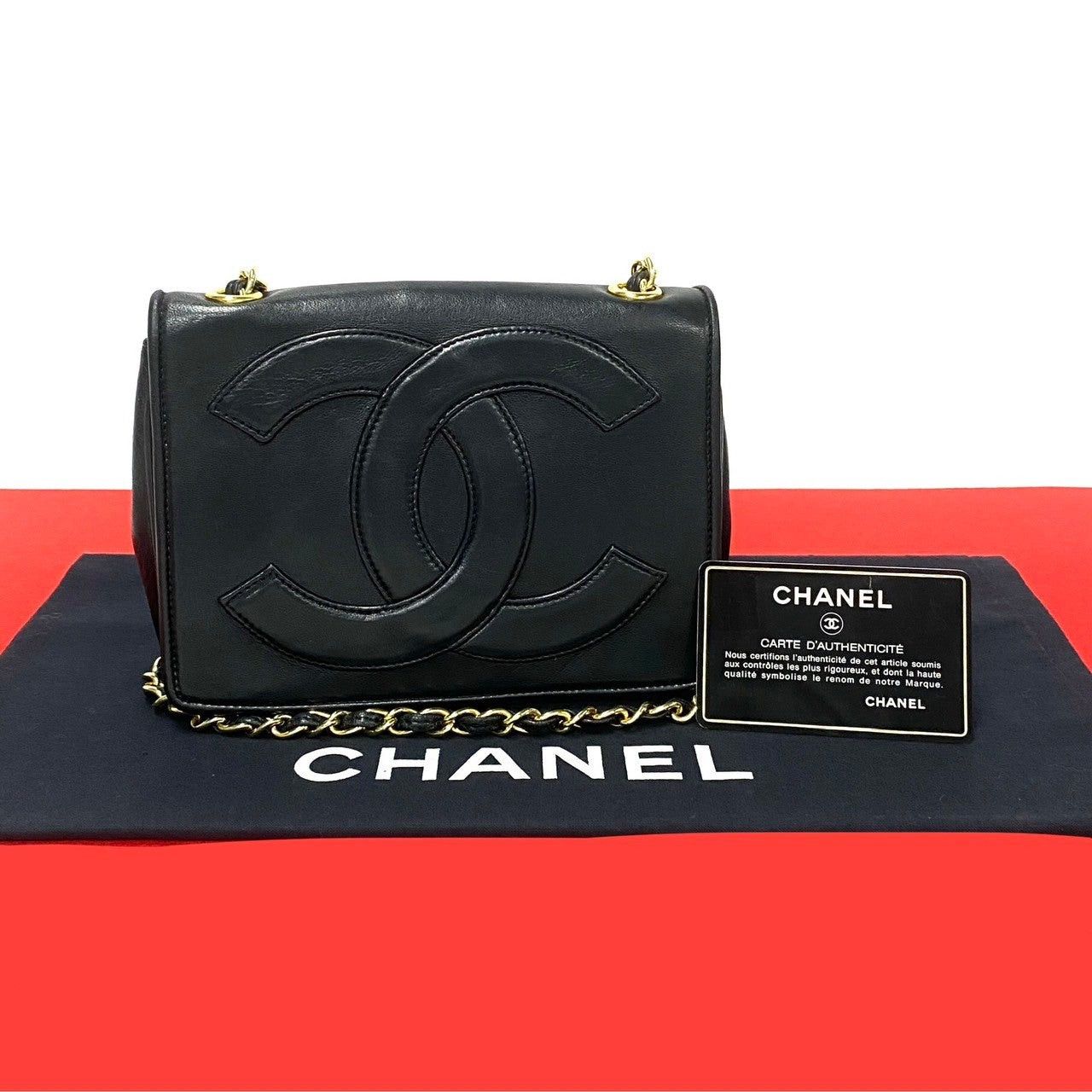 Chanel Chanel Shoulder Bag Black Lambskin Size ONE SIZE - 1 Thumbnail