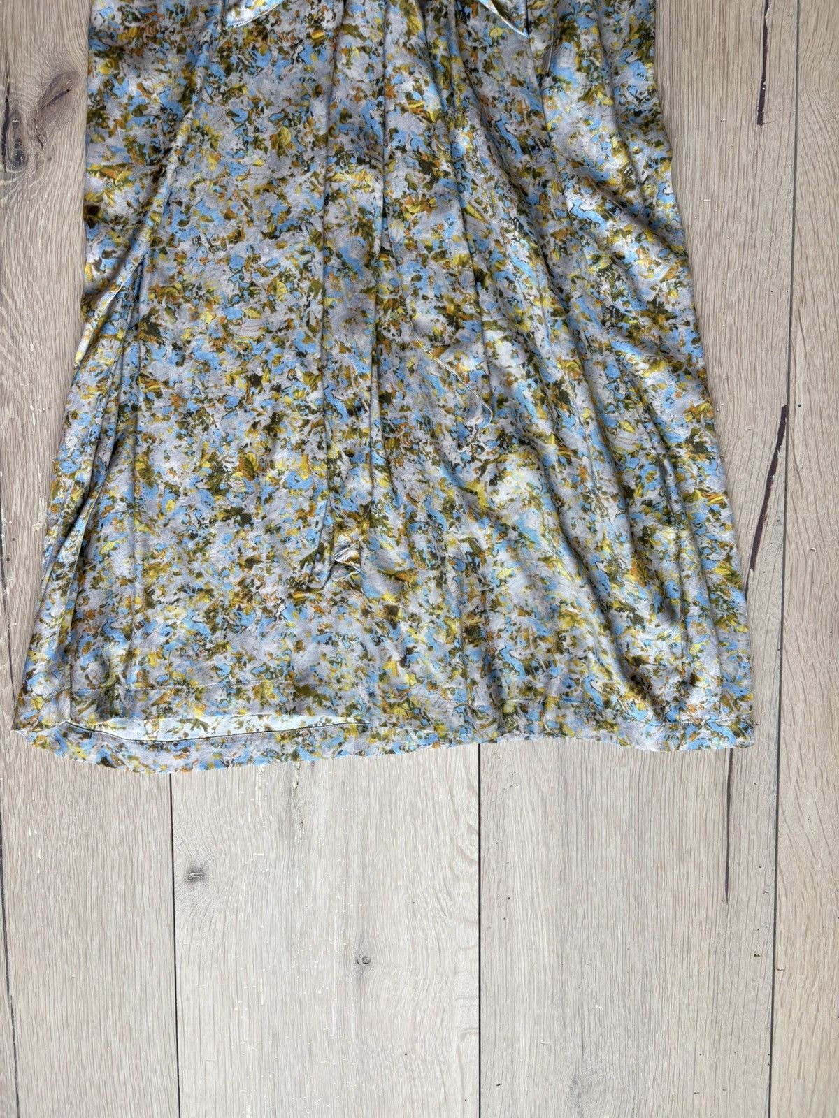 No. 6 No. 6 Store Blue and Yellow Floral Tie-Front Dress Size 2 Size XS / US 0-2 / IT 36-38 - 5 Thumbnail