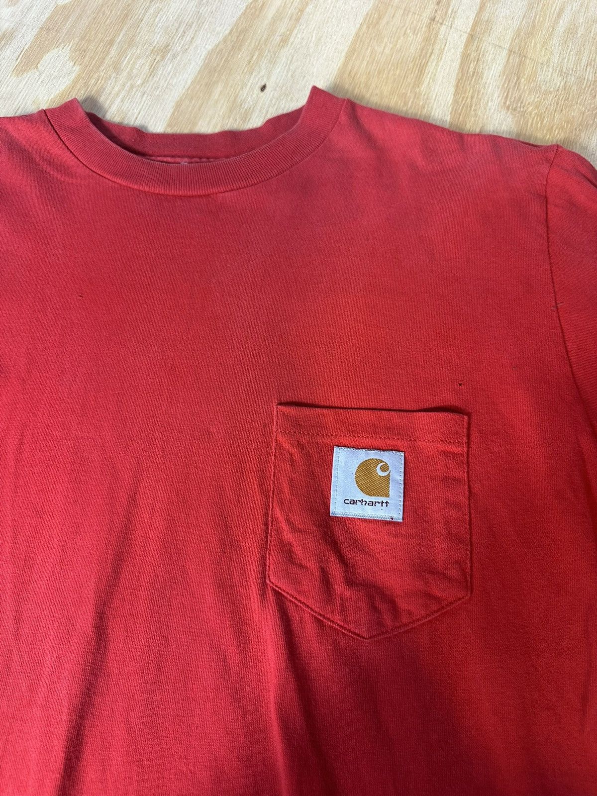 Carhartt Carhartt Red Pocket Tee Classic Workwear T-Shirt Size L Size US L / EU 52-54 / 3 - 2 Thumbnail