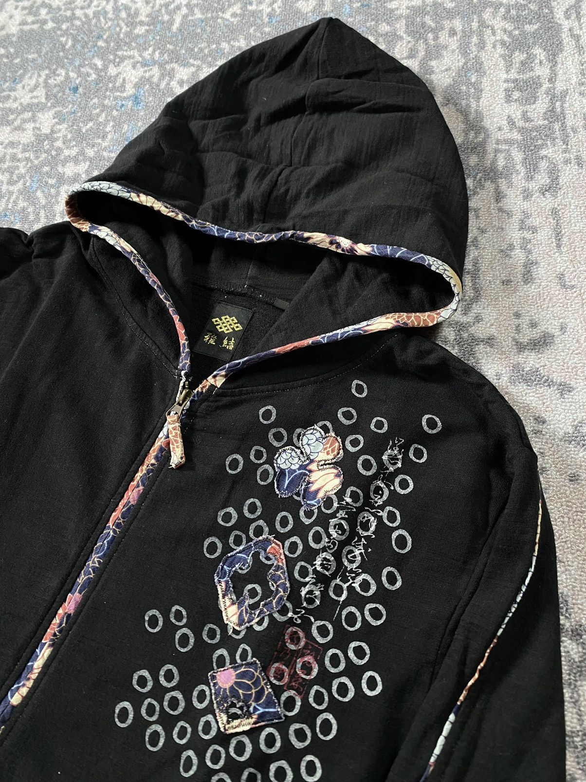 Vintage Japanes Sukajan Hoodie in Black, Men's (Size Xl) — image 5 of 6