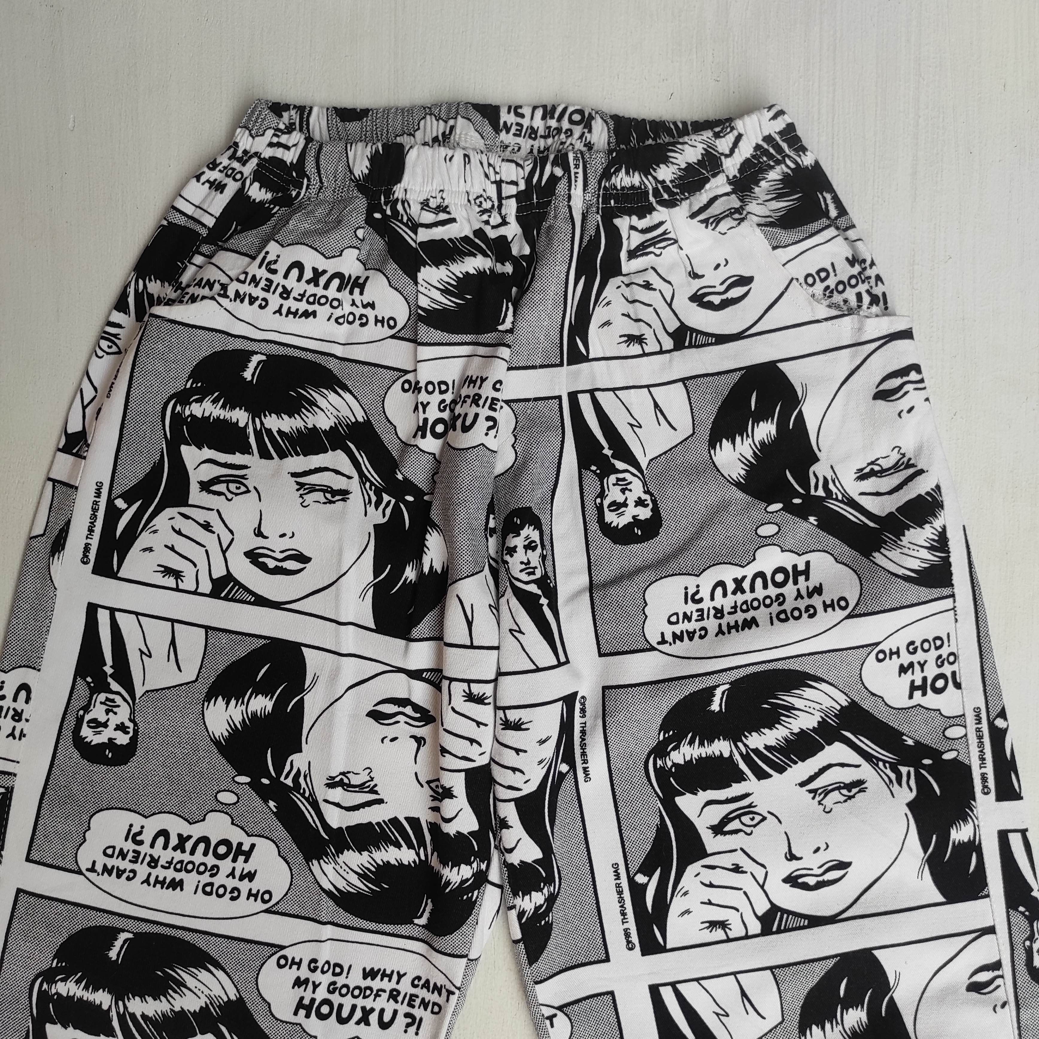 Thrasher Vintage Thrasher Magazine Jogger Pants Over Print Size US 28 / EU 44 - 3 Thumbnail