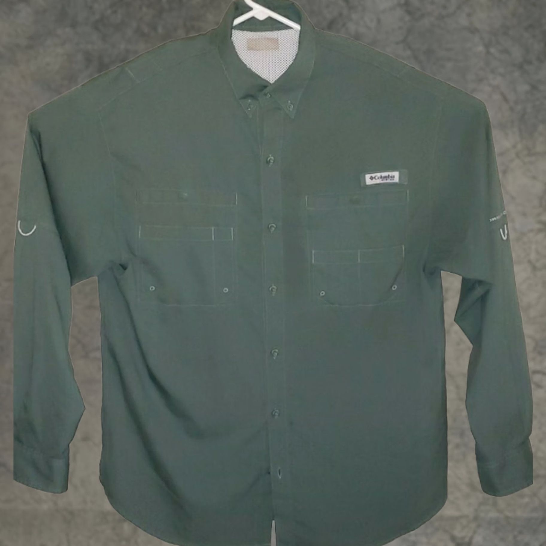 Olive VINTAGE Columbia Omni-Shade Button Shirt Olive Green Vented Sun Protection Men's Size XL Size US XL / EU 56 / 4 - 1 Thumbnail