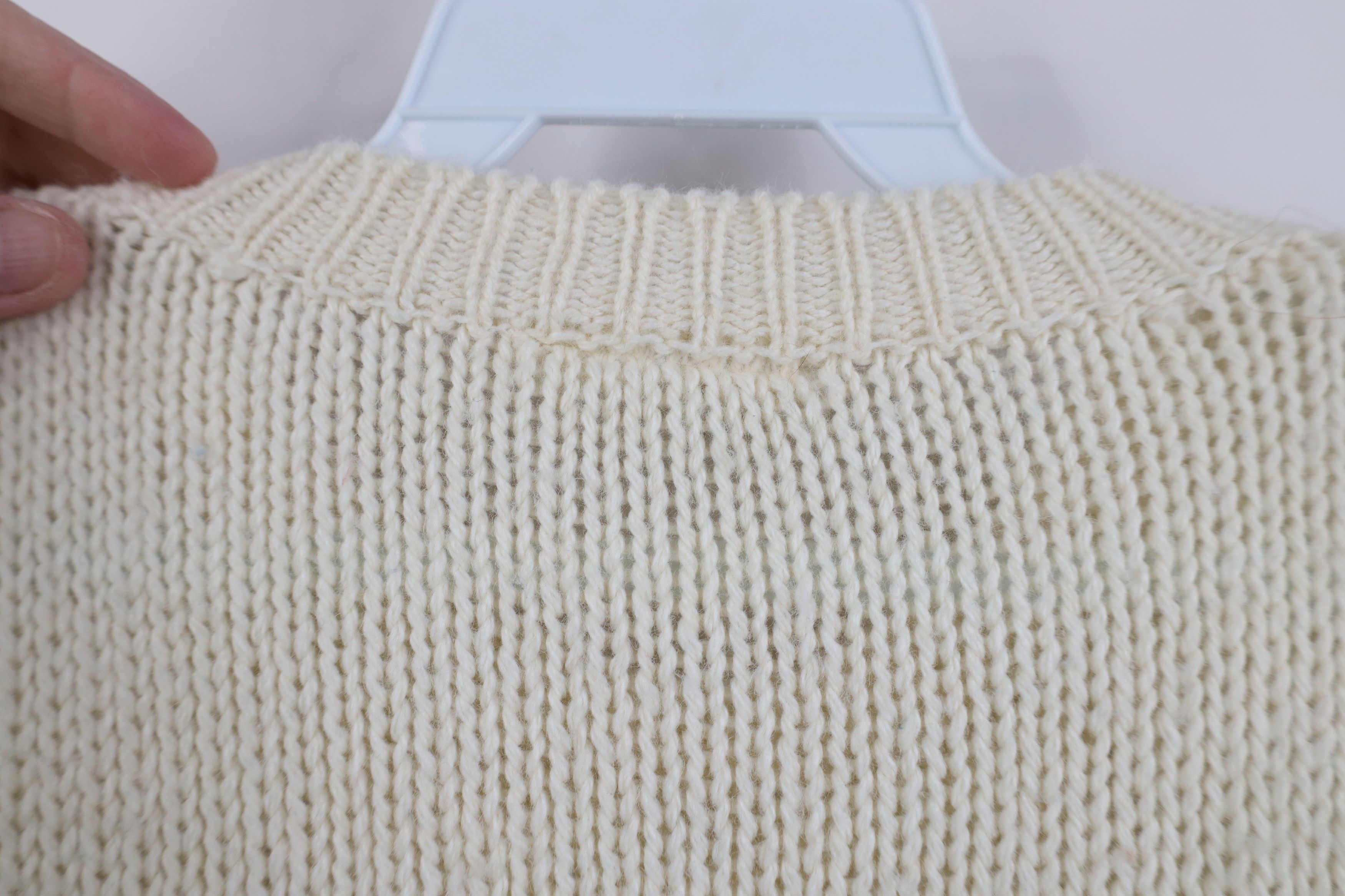Vintage Vintage 70s Streetwear Chunky Cable Knit Fisherman Sweater Size M / US 6-8 / IT 42-44 - 9 Thumbnail