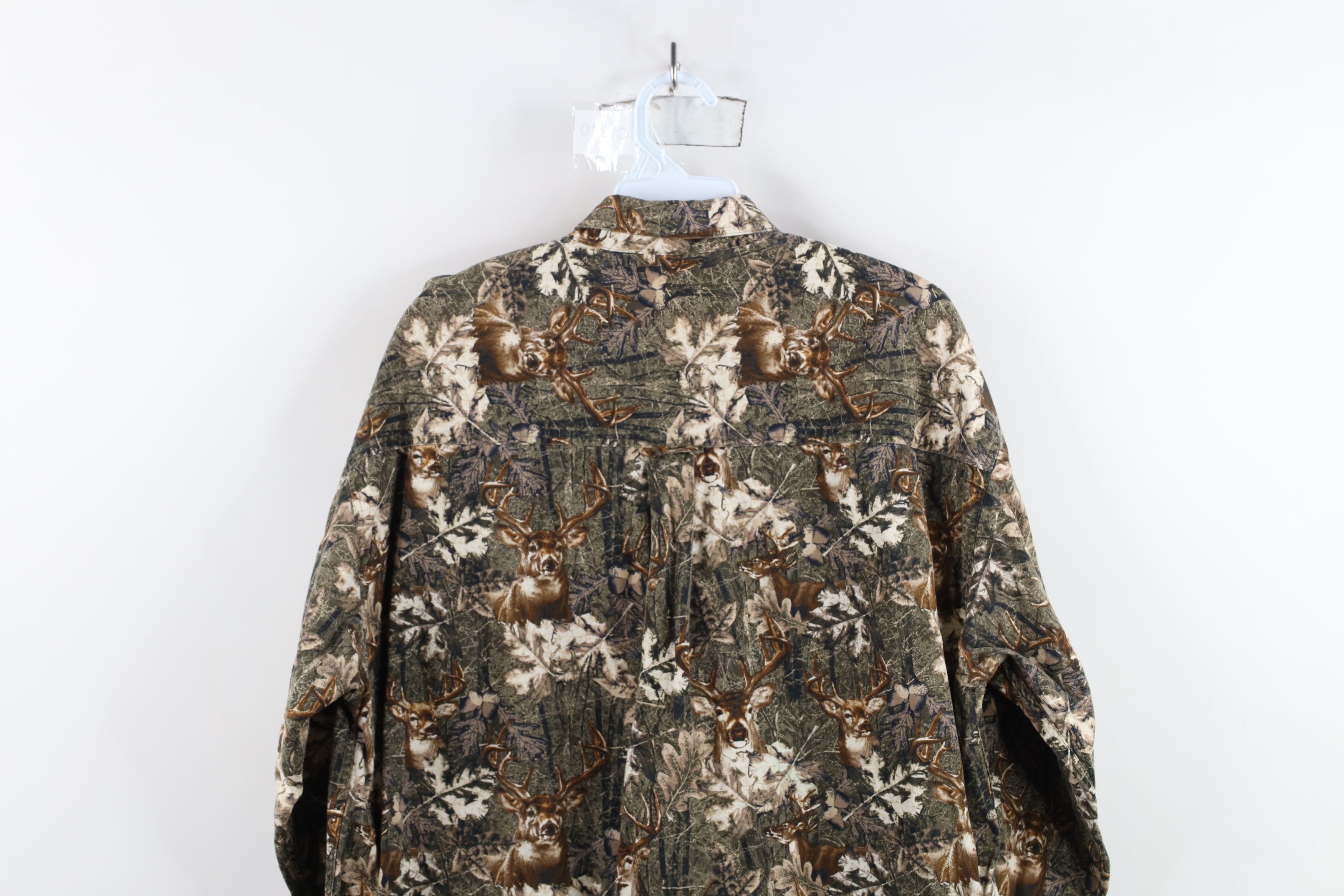 Vintage Vintage 90s Y2K Streetwear Deer Buck Camouflage Button Shirt Size US M / EU 48-50 / 2 - 11 Thumbnail