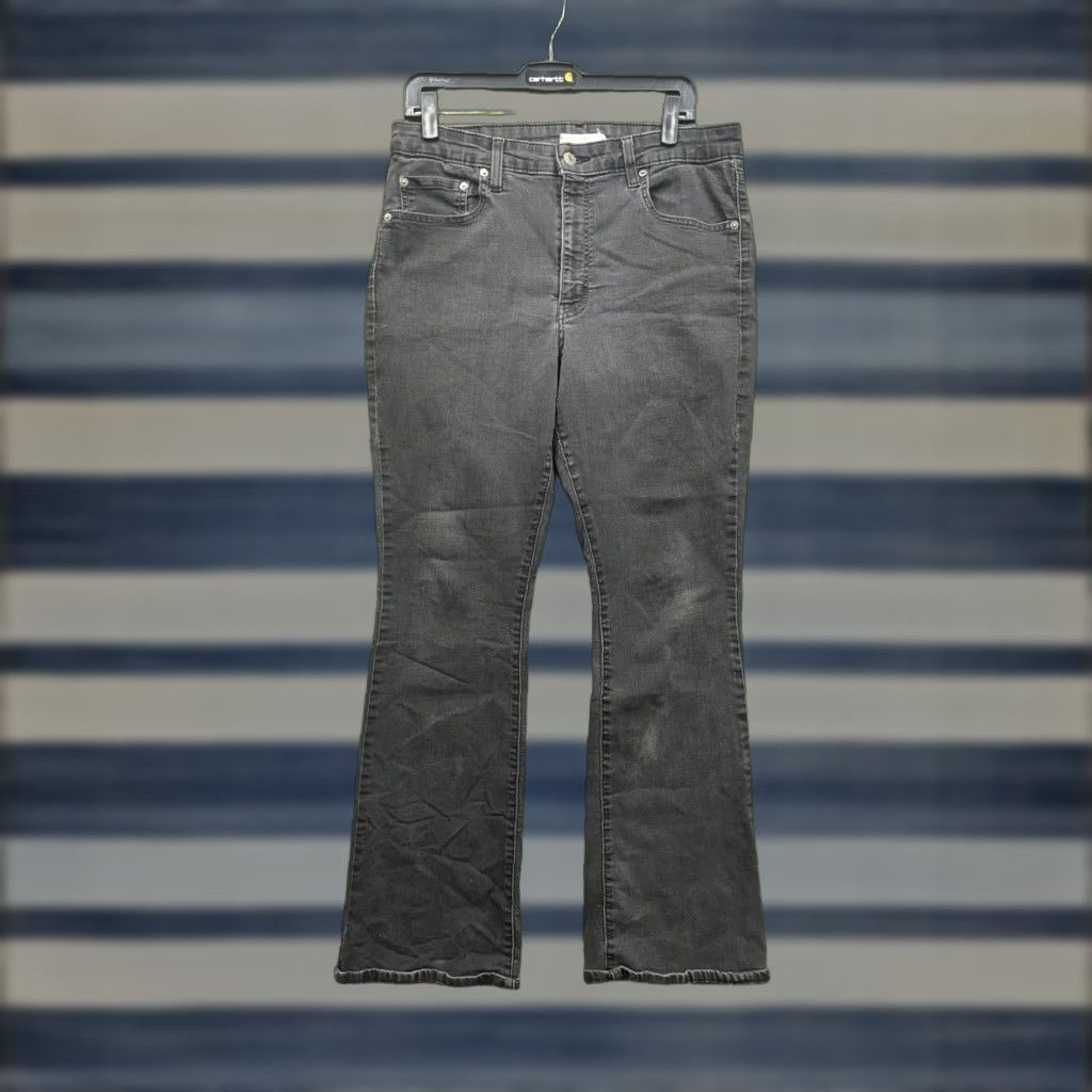 Levi's Levis 725 Jeans Womens 33 Boot Cut High Rise Dark Wash Denim Stretch 33x30 Size 24" / US 00 / IT 34 - 1 Thumbnail