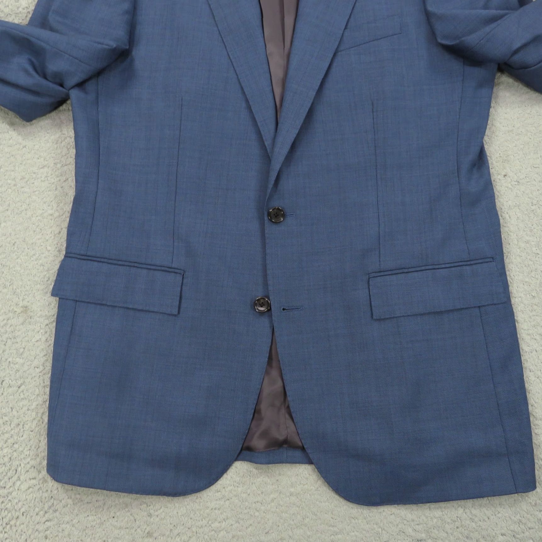 J.Crew J Crew Ludlow Blazer 40L Four Season Tollegno Wool Sport Coat Jacket Blue Size 40R - 4 Thumbnail