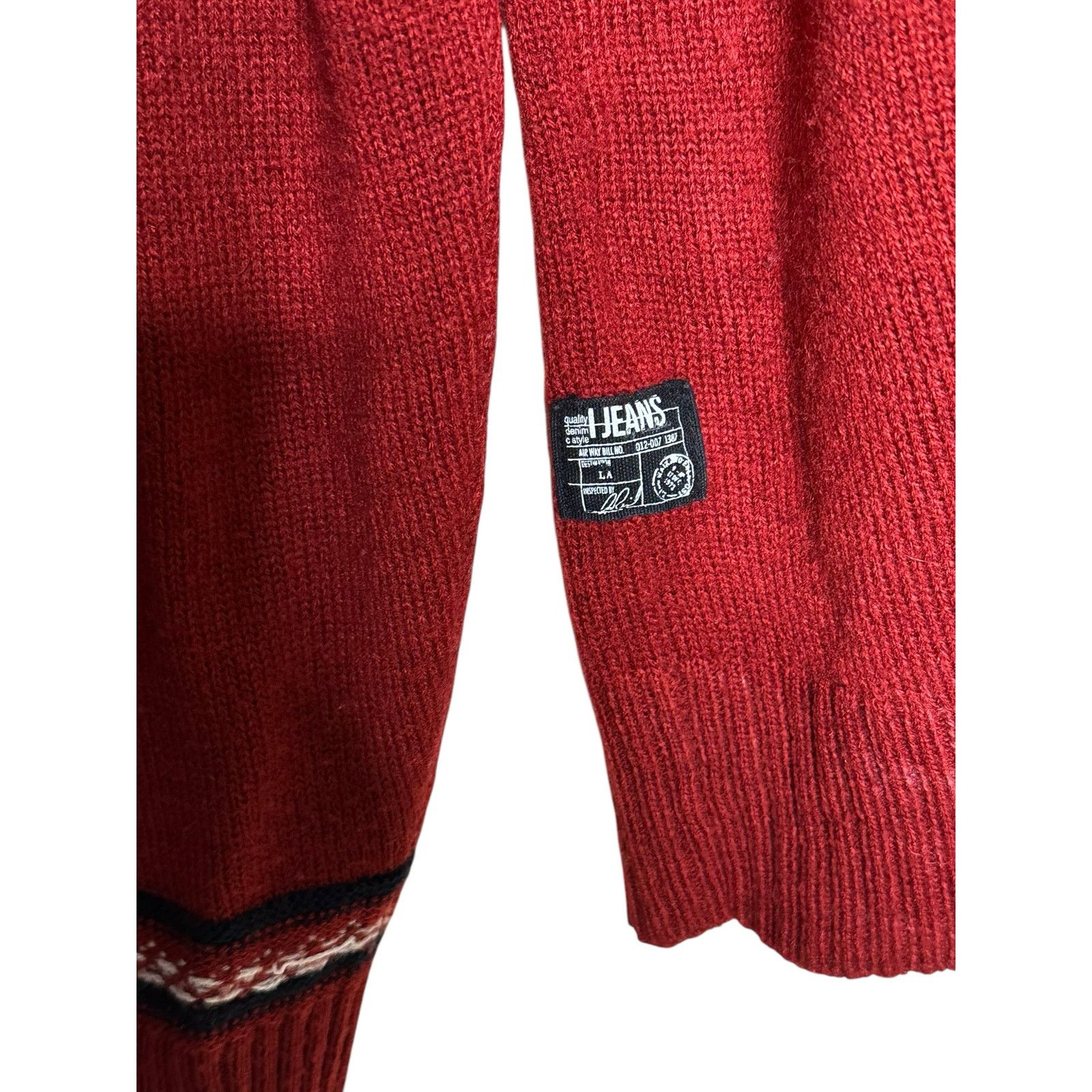 Buffalo David Bitton Buffalo men jeans red winter sweater size XL Size US XL / EU 56 / 4 - 6 Thumbnail
