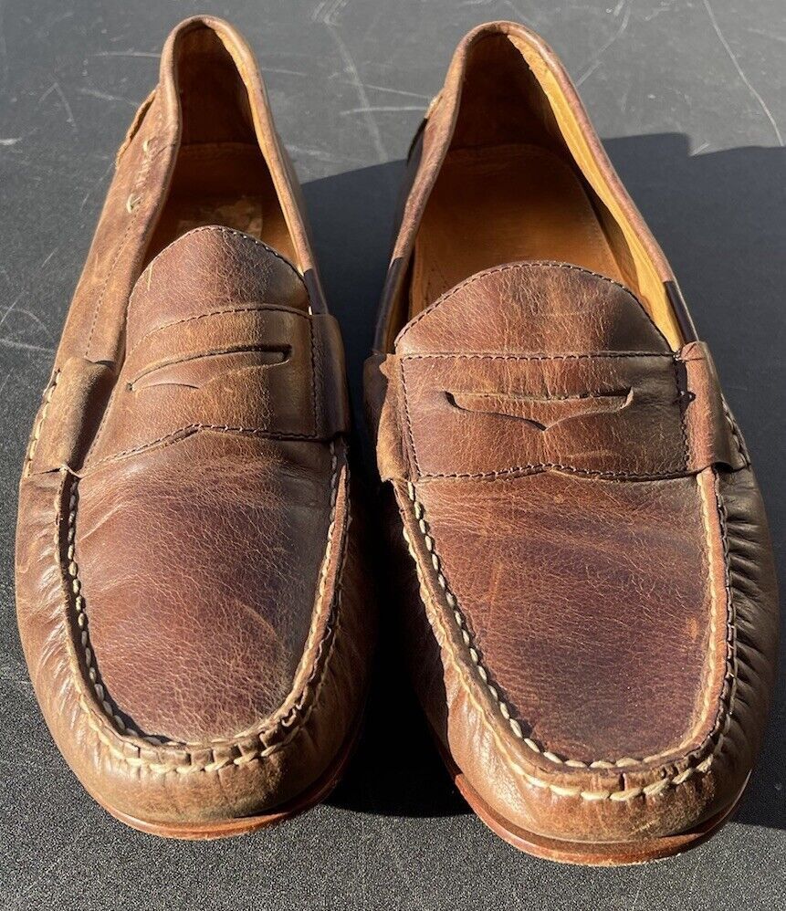 Polo Ralph Lauren POLO RALPH LAUREN Men's Leather Brown Shoes Size 11.5 D Size US 11.5 / EU 44-45 - 1 Thumbnail