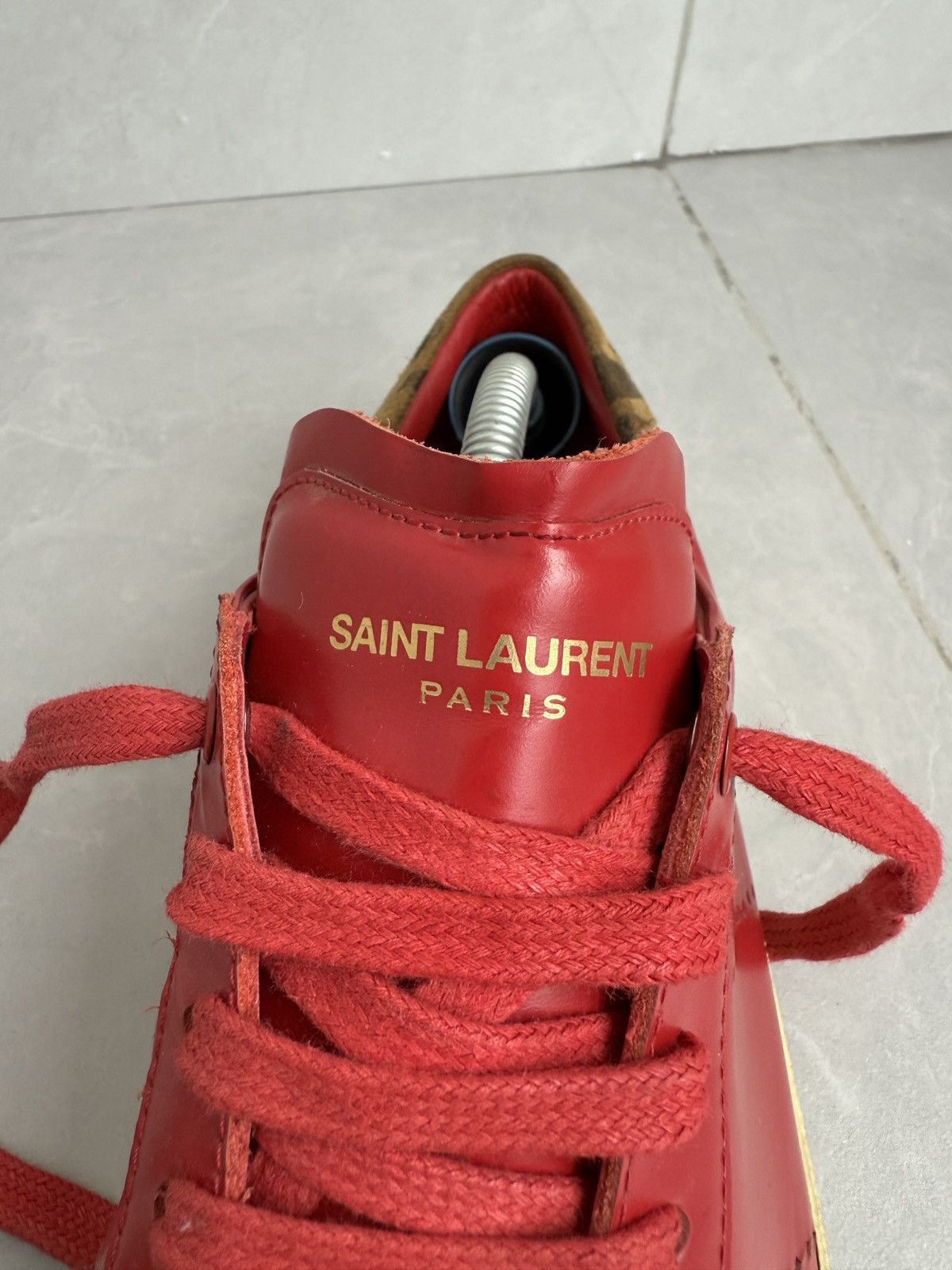Saint Laurent Paris 🔥hedi slimane Court classic trainers Size US 8 / EU 41 - 7 Thumbnail