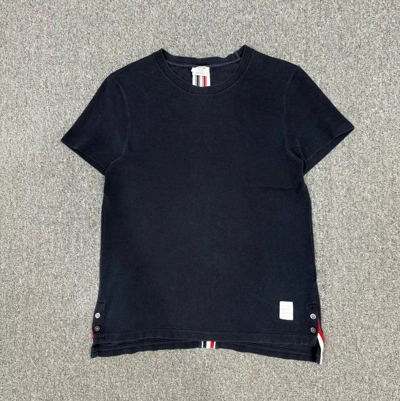 Thom Browne Thom Browne Blue Cotton Men's T-Shirt 0089 Size US S / EU 44-46 / 1 - 1 Thumbnail