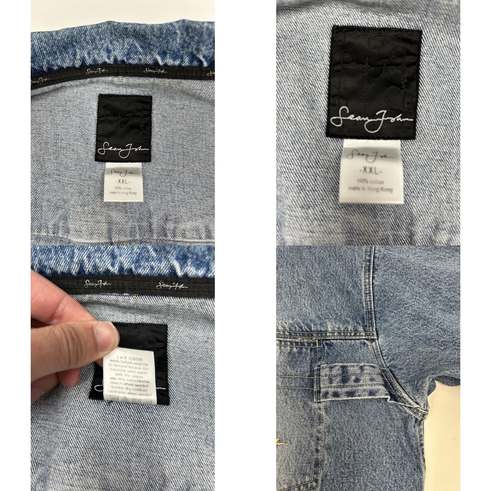 Sean John VINTAGE Sean John Denim Jacket 2XL/XXL Men's Y2K Rap Hip Hop Classic Blue Size US XXL / EU 58 / 5 - 8 Thumbnail