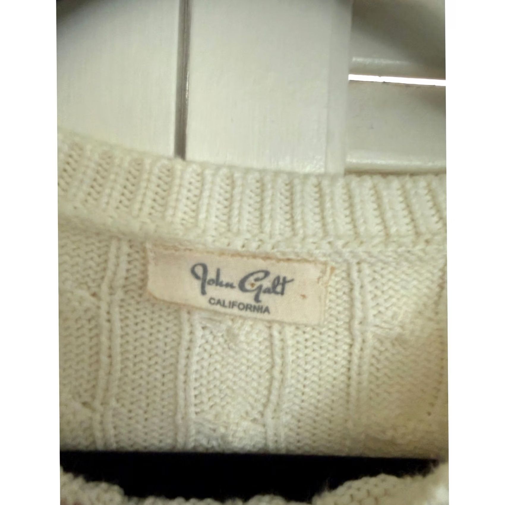 Brandy Melville Brandy Melville Crewneck Sweater OS Cream Cable Knit John Gault Fisherman Chunky Pullover Women M Regular Crewneck Size M / US 6-8 / IT 42-44 - 3 Thumbnail