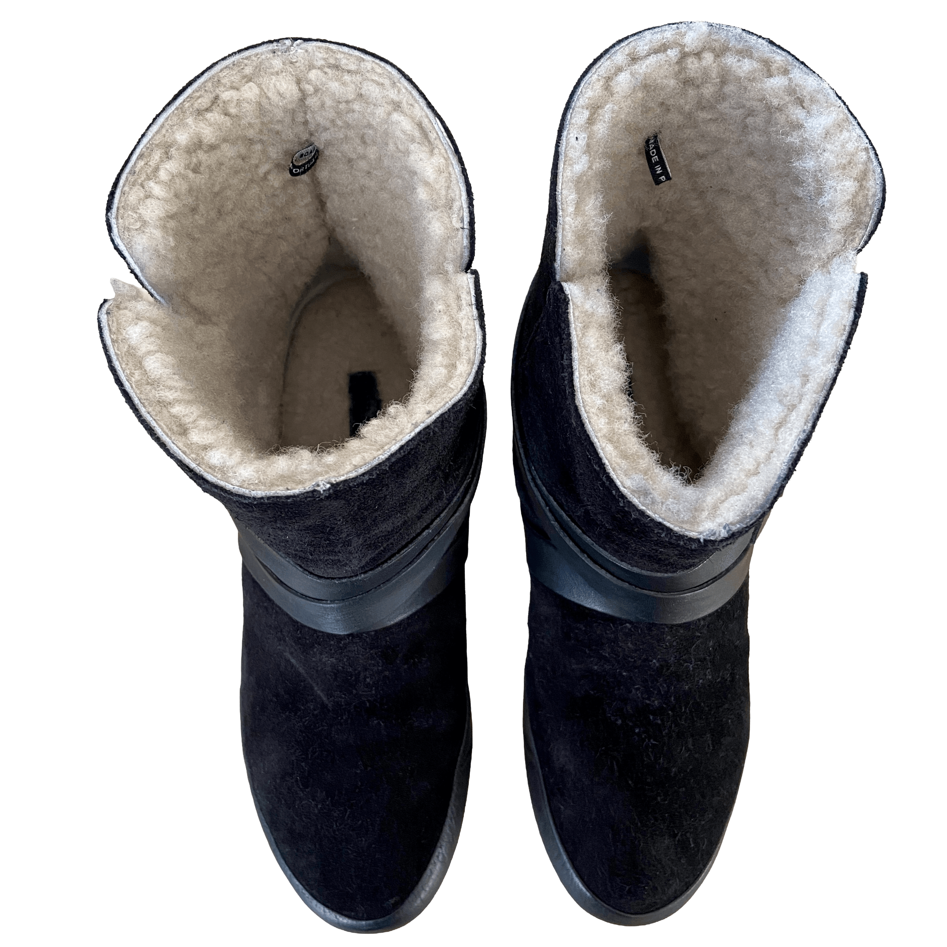 Isabel Marant Etoile ISABEL MARANT ÉTOILE BLACK SUEDE SHEARLING WINTER BOOTS Size US 7 / IT 37 - 4 Thumbnail