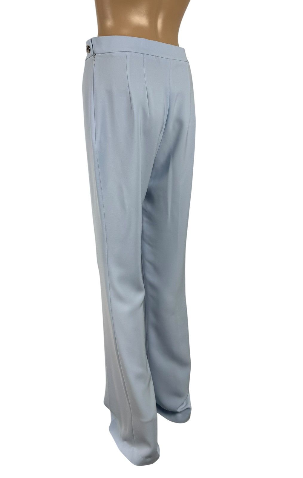 Designer By Kris Maran Flared Dress Pants Silk Blend Polyester size M Size 34" / US 12 / IT 48 - 6 Thumbnail
