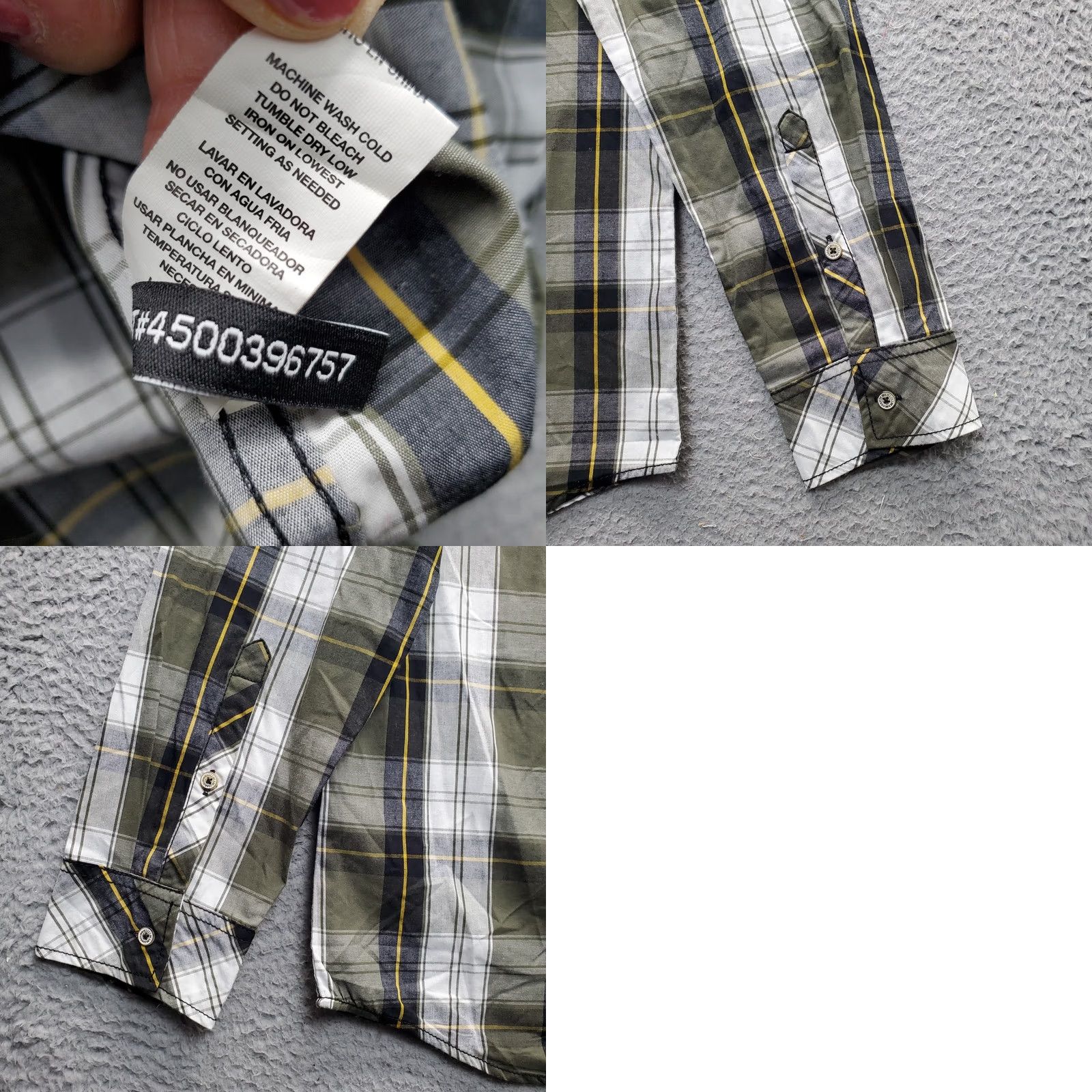 Vintage i jeans by Buffalo Shirt Mens Large Multi Plaid Long Sleeve Collared Button-Up Shirt Size US L / EU 52-54 / 3 - 8 Thumbnail