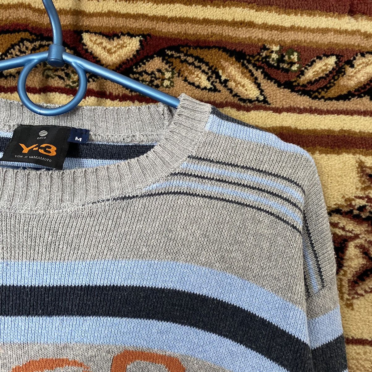 Yohji Yamamoto Y-3 YOHJI YAMAMOTO SWEATER ARCHIVE BIG LOGO STRIPPED Size US M / EU 48-50 / 2 - 6 Thumbnail