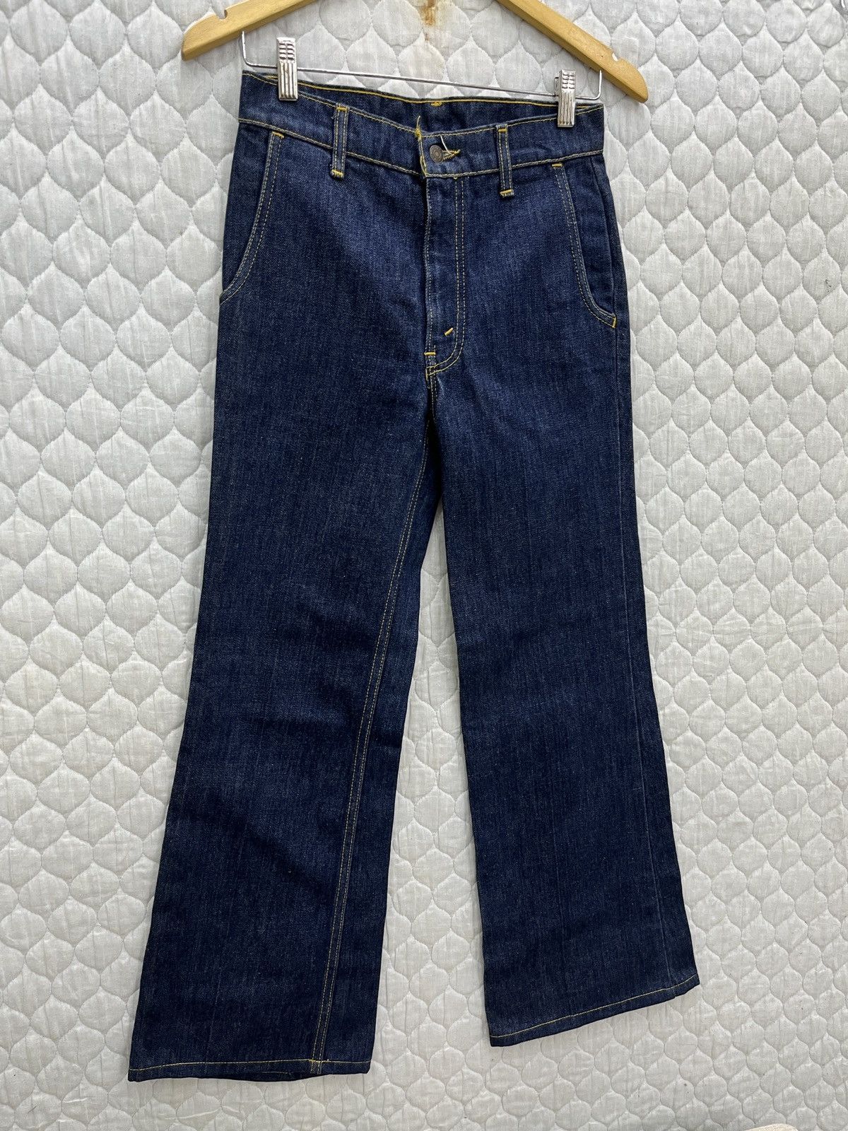 Levi's 🔥🔥🔥VTG 70’s LEVIS FRESH PRODUCE FLARED DENIM Size 28" / US 6 / IT 42 - 4 Thumbnail