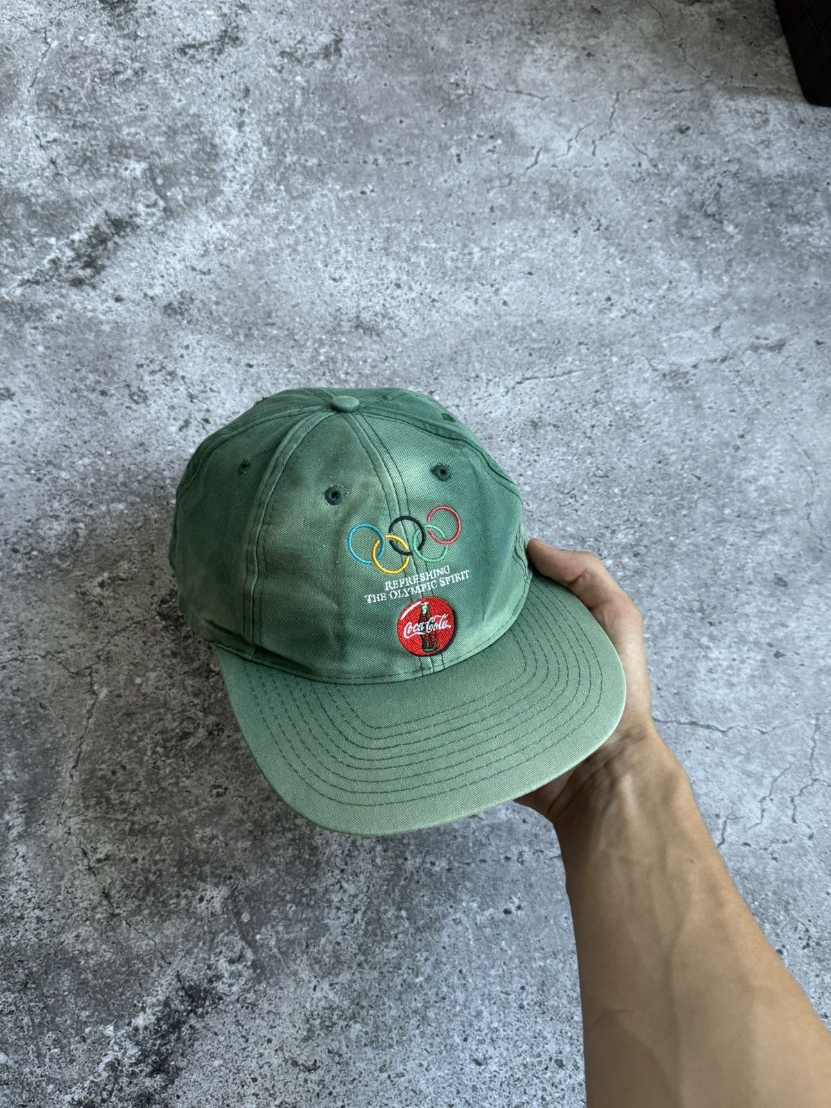 Coca Cola × Vintage Vintage 90s 80s Coca-Cola Olympic hat cap Size ONE SIZE - 1 Thumbnail