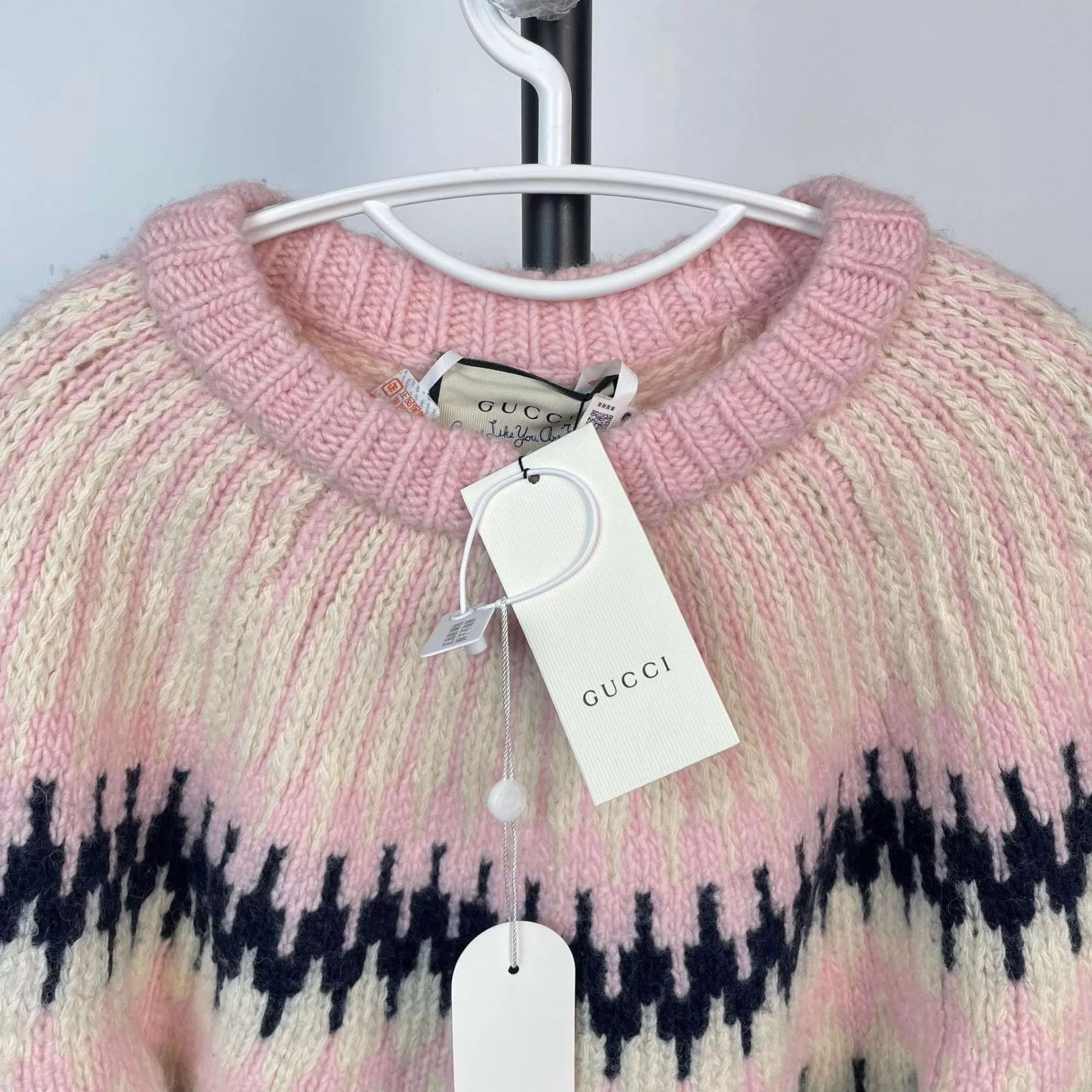 Gucci Gucci wool sweater pink M new with tags Size M / US 6-8 / IT 42-44 - 9 Thumbnail