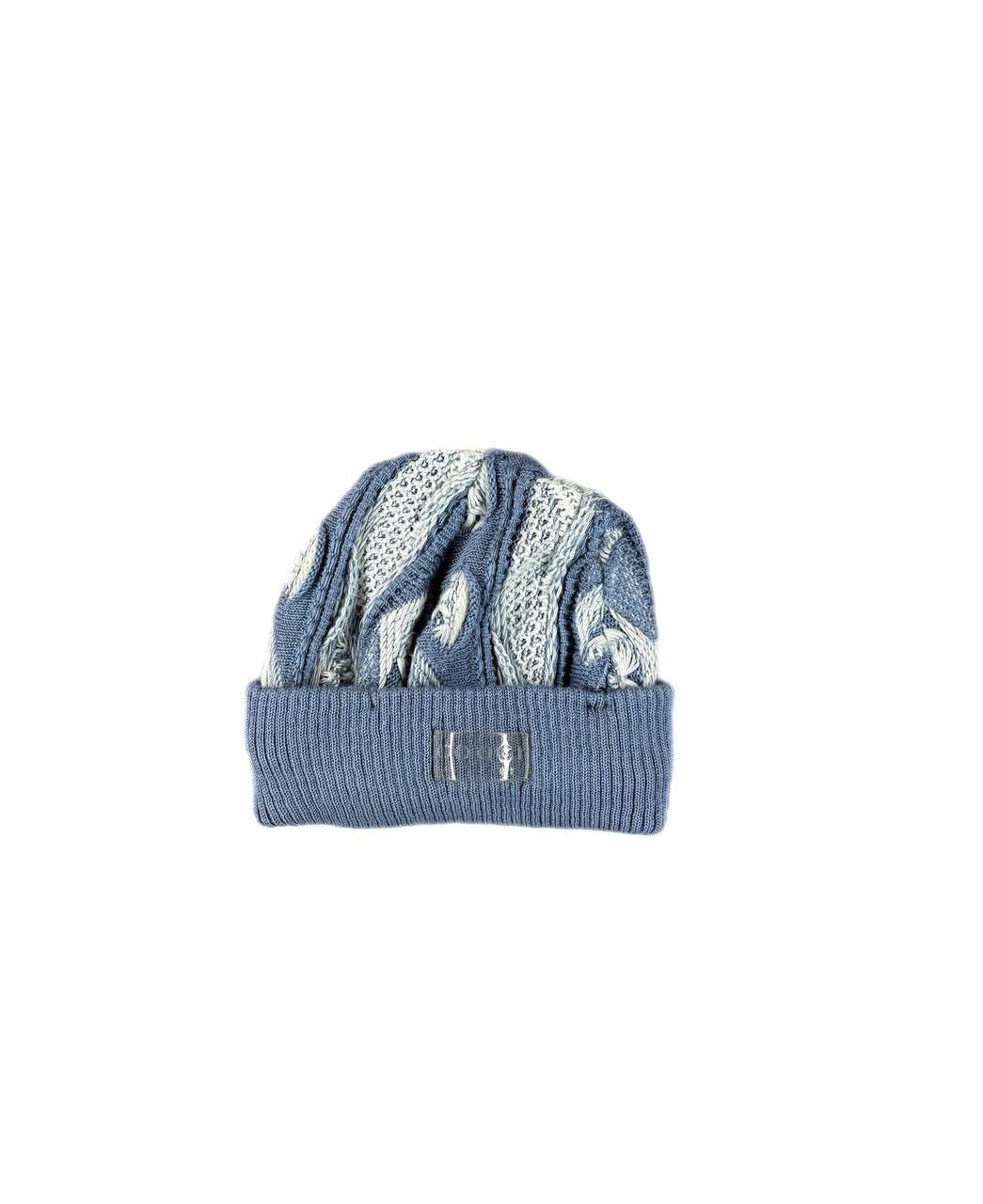 Coogi Coogi blue/white beanie cable knit hat rare 90s Size ONE SIZE - 1 Thumbnail