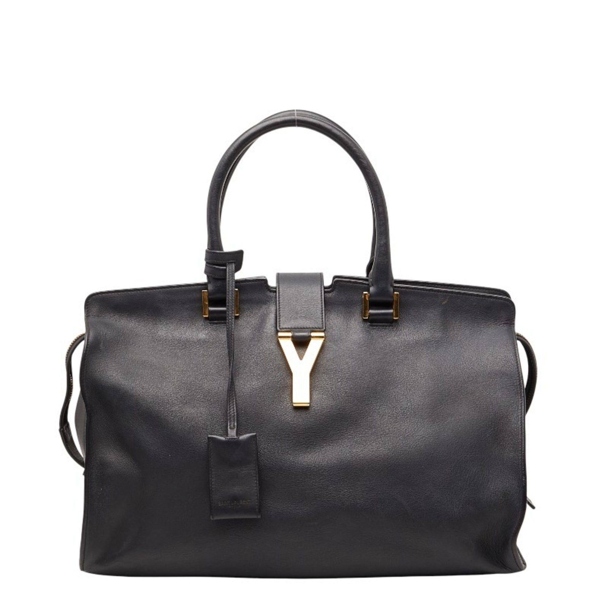 Saint Laurent Paris Saint Laurent Y-Line Cabas Classic Handbag 311208 Black Leather Women's Saint Laurent