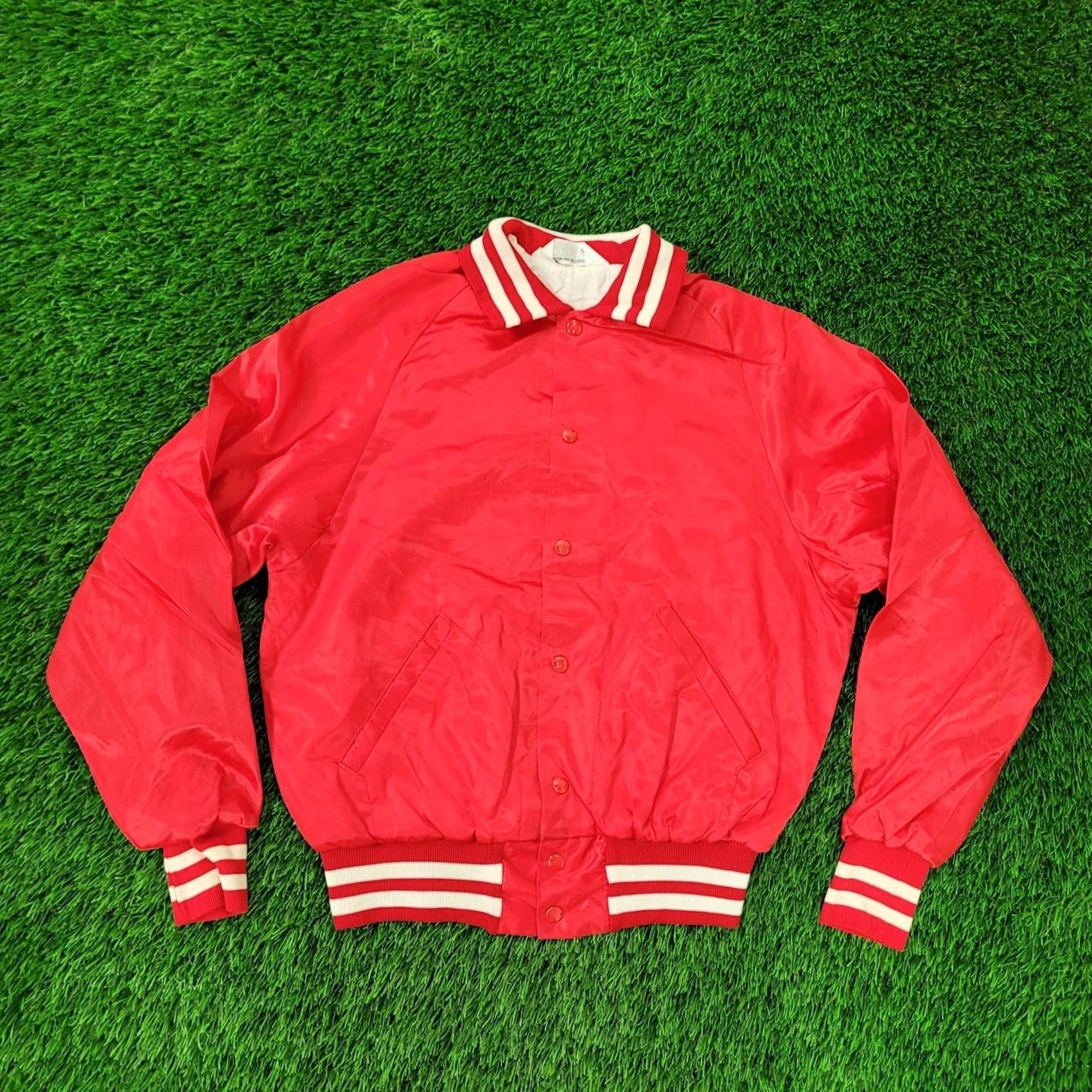 Vintage VINTAGE 80s Chicago Directory Club Bomber Jacket Red Adult Medium Size US M / EU 48-50 / 2 - 2 Thumbnail