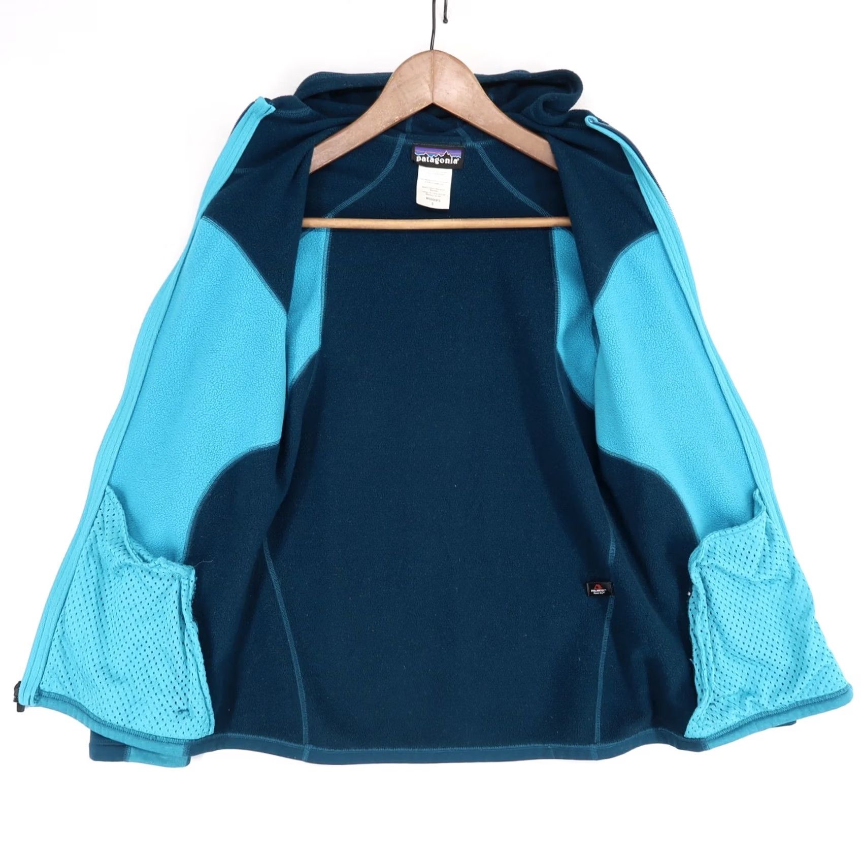 Patagonia Patagonia Capilene 4 Expedition Weight Hoodie Womens S Teal Blue Full Zip Size S / US 4 / IT 40 - 3 Thumbnail