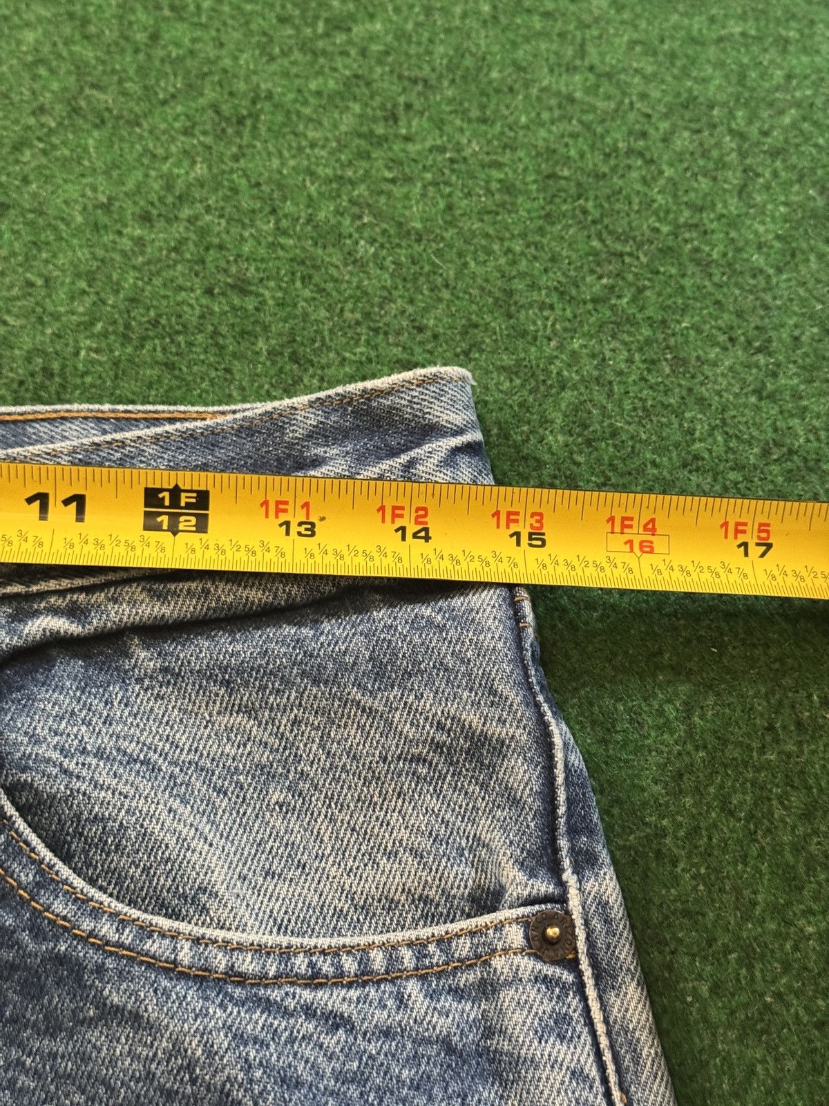 Arizona Jean Co. Vintage 90s Arizona Cutoff Jorts Grunge Skater Denim Shorts Size US 30 / EU 46 - 5 Thumbnail