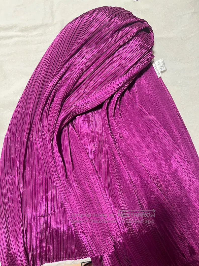 Issey Miyake Issey Miyake Purple and Fuchsia Oversized Scarf Size ONE SIZE - 2 Thumbnail