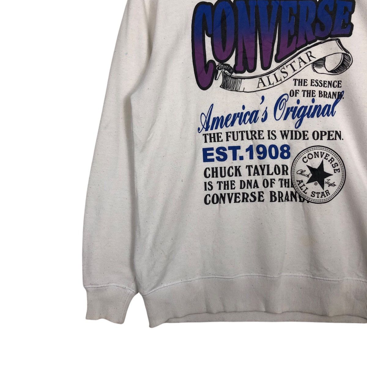 Japanese Brand × Vintage 📌Vintage Sweatshirt Converse All Star Big Logo Size US M / EU 48-50 / 2 - 5 Thumbnail