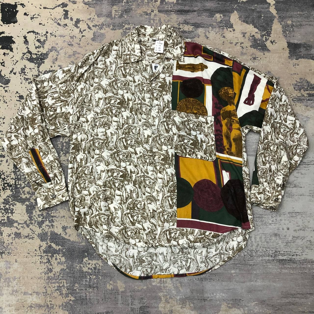 HOMME BOY CO. × Vintage T329 VTG BOY ROMAN EMPIRE FULL PRINT 100rayon SHIRTS Size US L / EU 52-54 / 3 - 4 Thumbnail