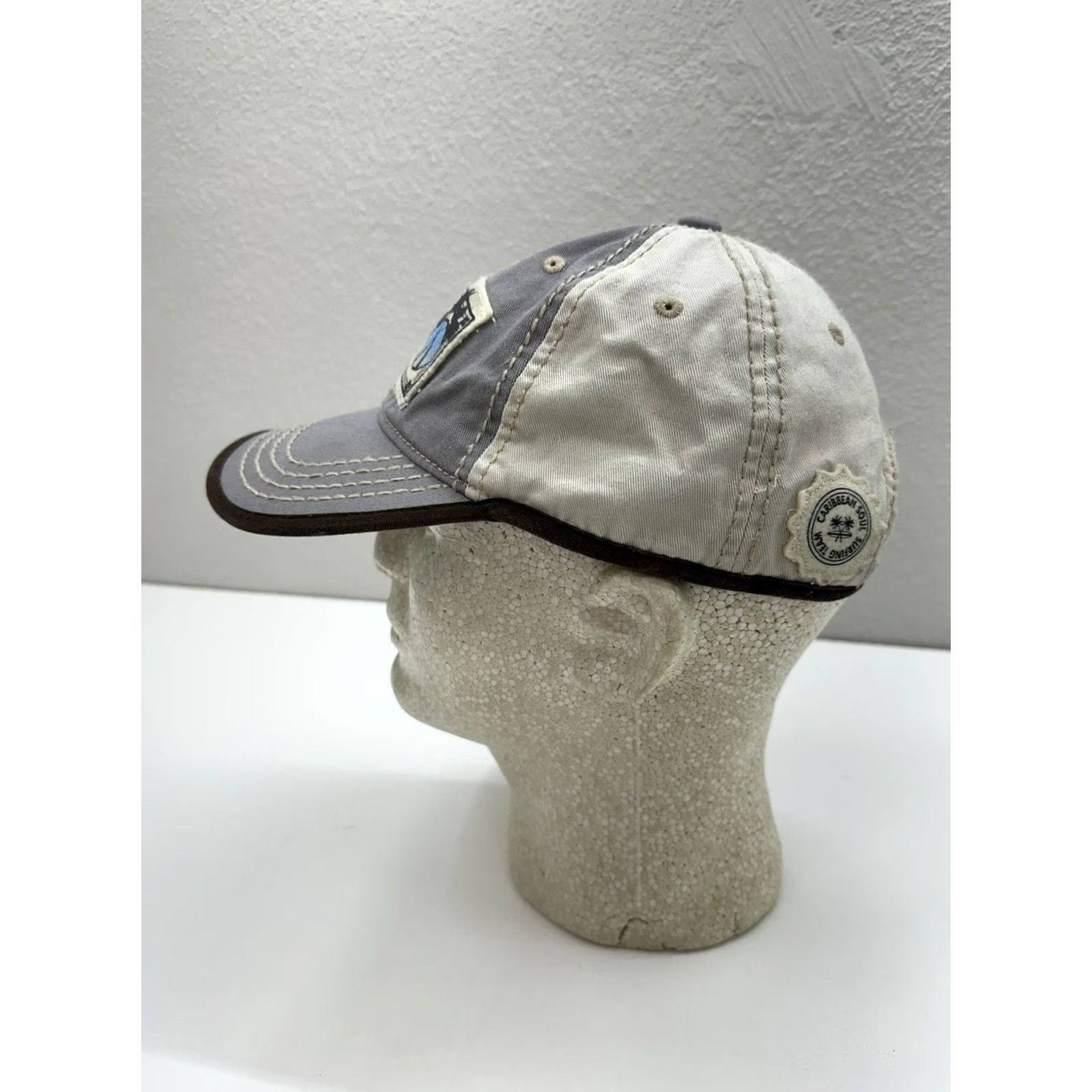 Vintage Banana Bay Head Gear Snapback Hat Riviera Maya Mexico Gray Patch Adjustable Cap Men Summer Beach Outdoor Cap Size ONE SIZE - 6 Thumbnail