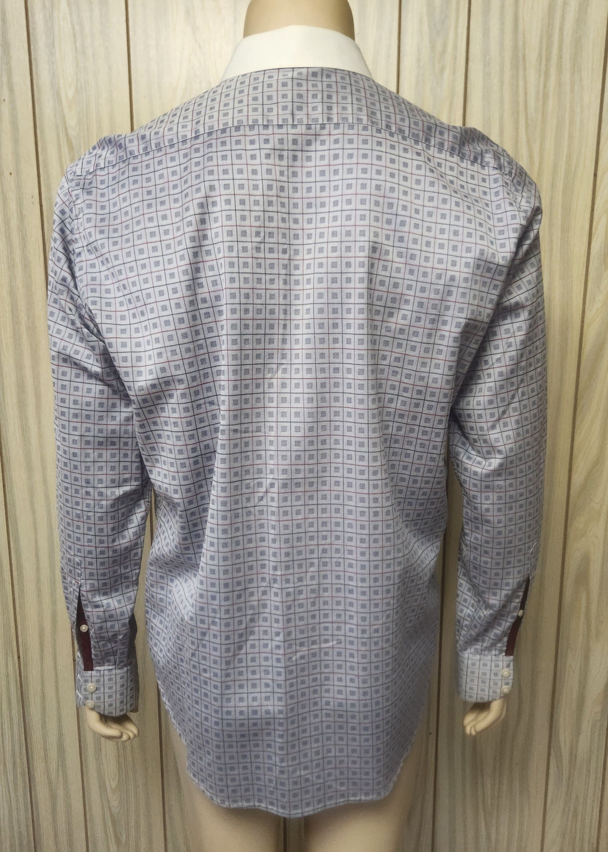 Robert Graham Robert Graham shirt L silver check white collar Size US L / EU 52-54 / 3 - 8 Thumbnail