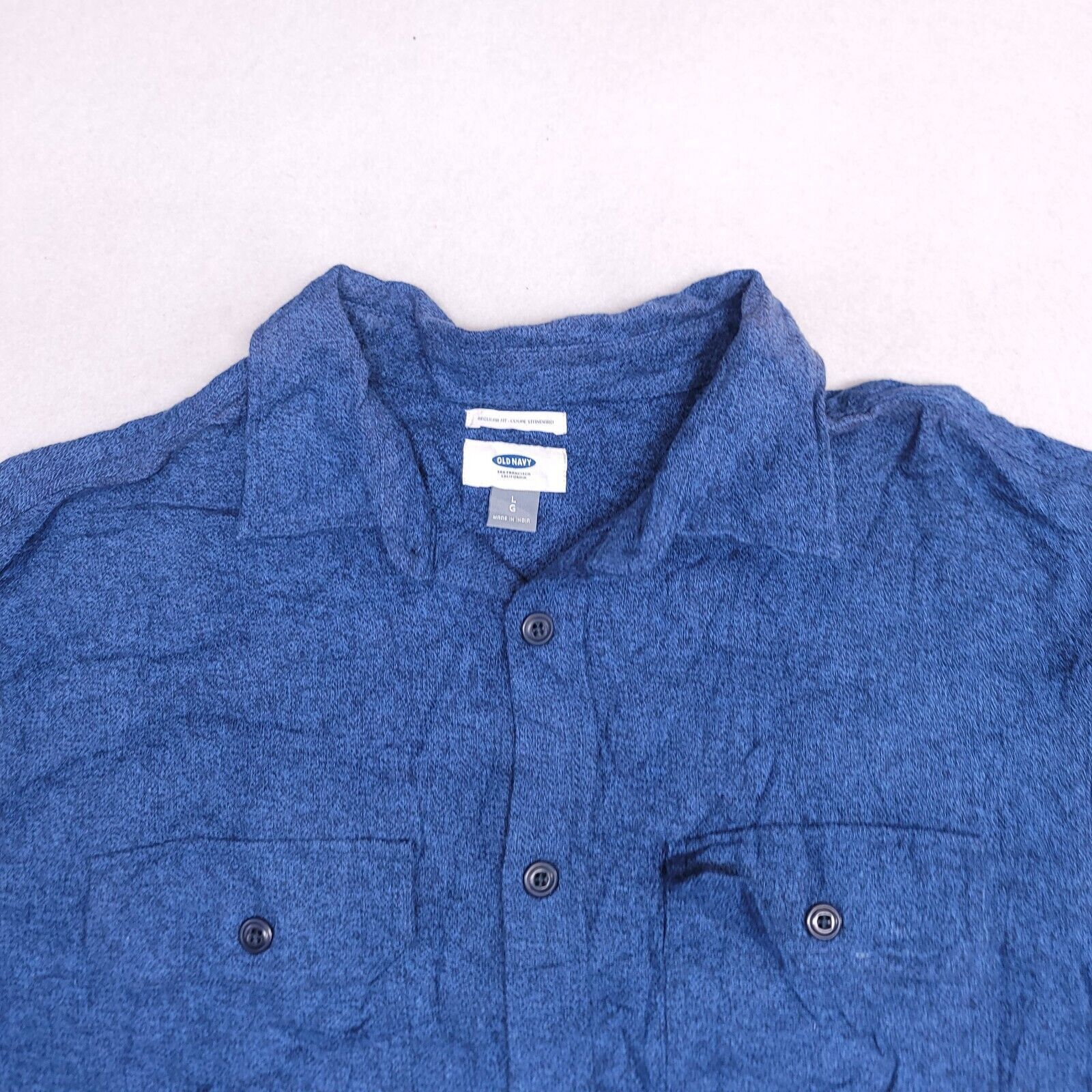 Old Navy Old Navy Long Sleeve Button Up Shirt Mens Size Large L Blue Size US L / EU 52-54 / 3 - 1 Thumbnail