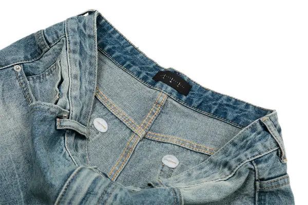 VIBE Men's distressed American style gradient loose washed jeans Size US 32 / EU 48 - 5 Thumbnail