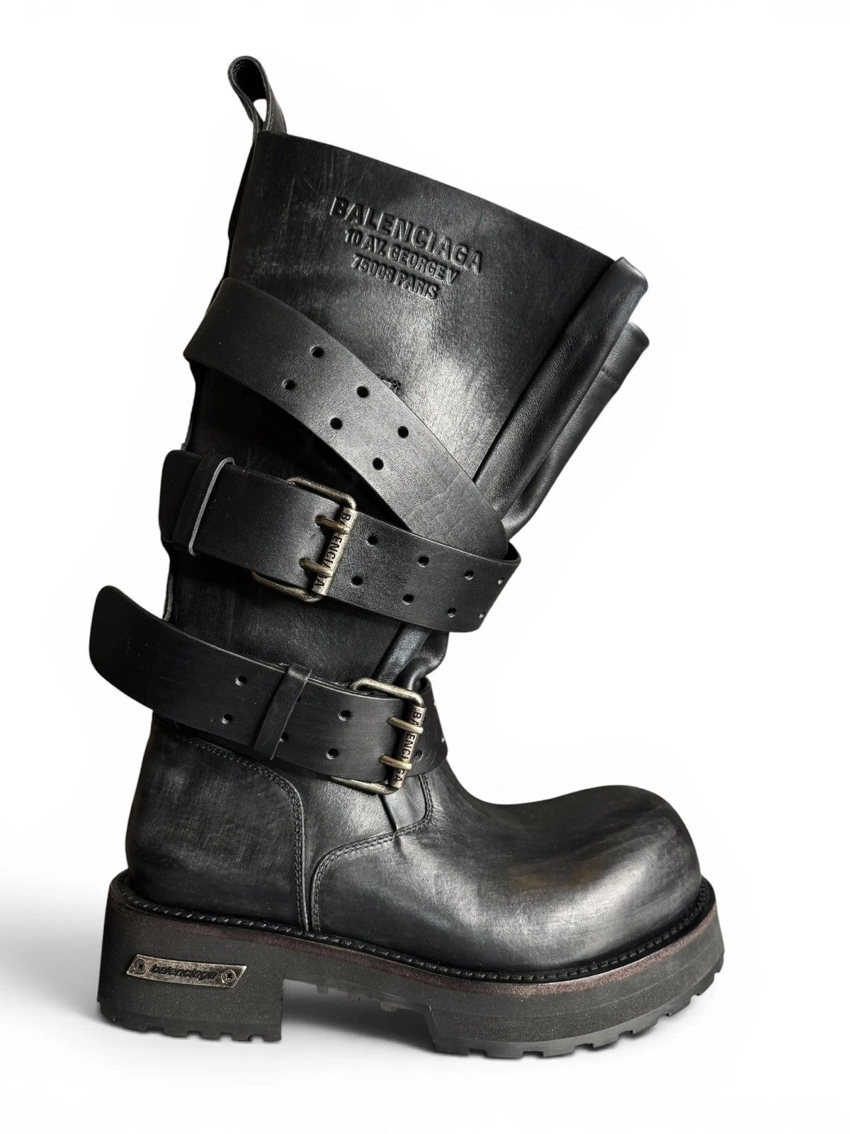 Balenciaga RARE Balenciaga Winter 20 Tyrex Biker Boots | Grailed