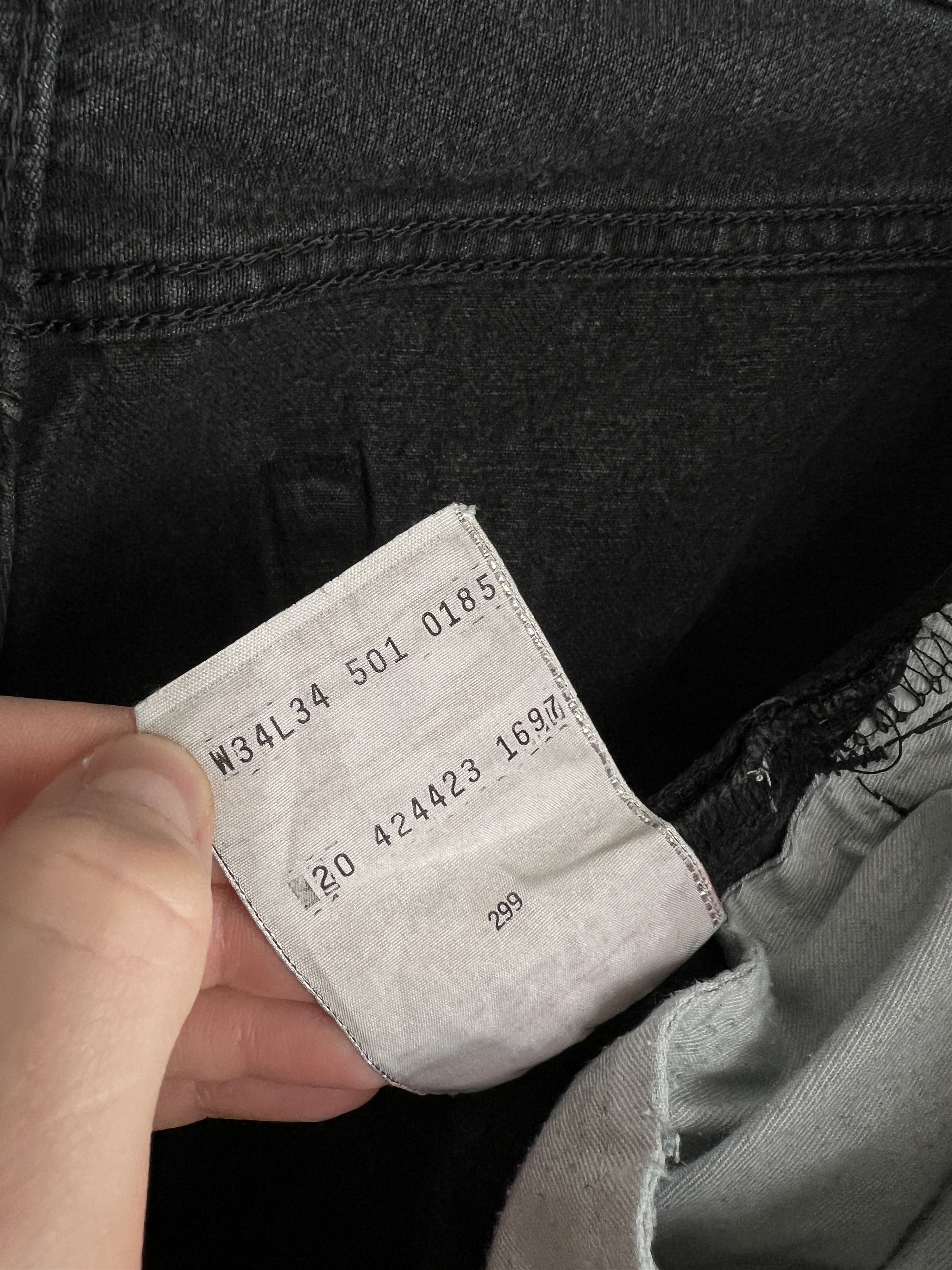 Levi's Levis 501 USA vintage 90s washed black denim jeans cropped Size US 34 / EU 50 - 16 Thumbnail