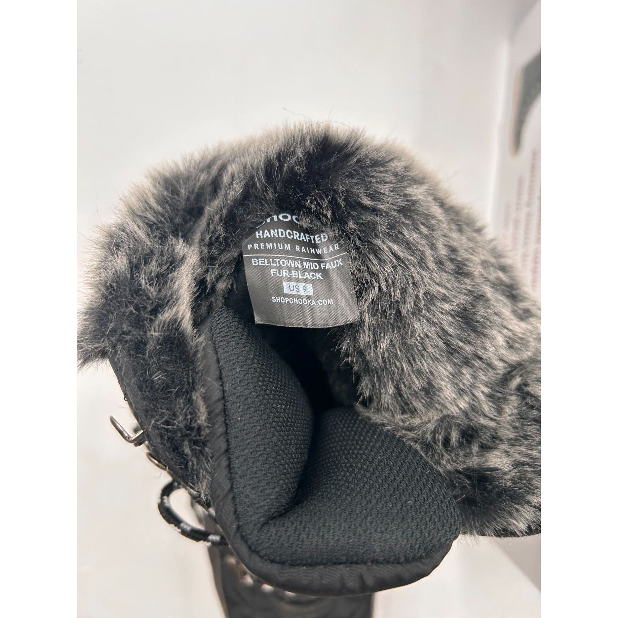 Other Chooka Belltown Mid Faux Fur Black Insulated Snow Boots Wome Size US 9 / IT 39 - 9 Thumbnail