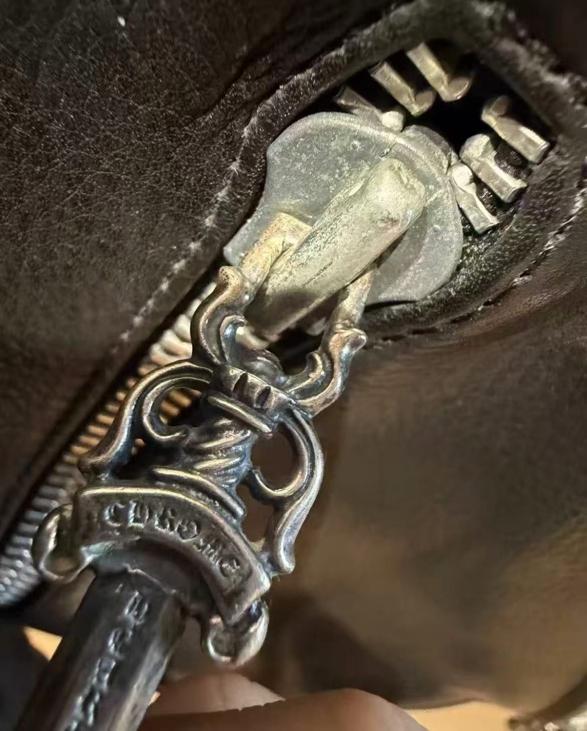 Chrome Hearts chrome hearts silver buckle leather biker jacket Size US L / EU 52-54 / 3 - 8 Thumbnail
