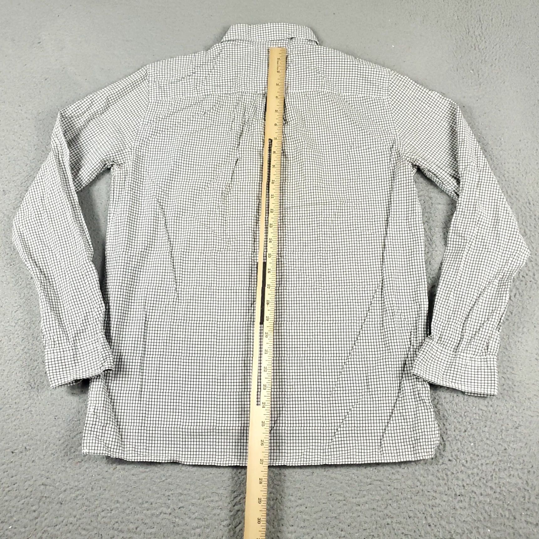 American Eagle Outfitters American Eagle Shirt Mens Small Gray Check Button Up Long Sleeve Casual Size US S / EU 44-46 / 1 - 5 Thumbnail