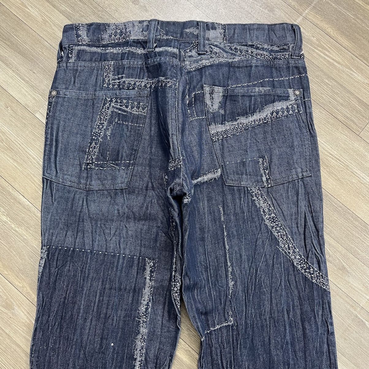 Issey Miyake Archive💥 Vintage Issey Miyake Men Patchwork Boro Jeans Size US 32 / EU 48 - 19 Thumbnail