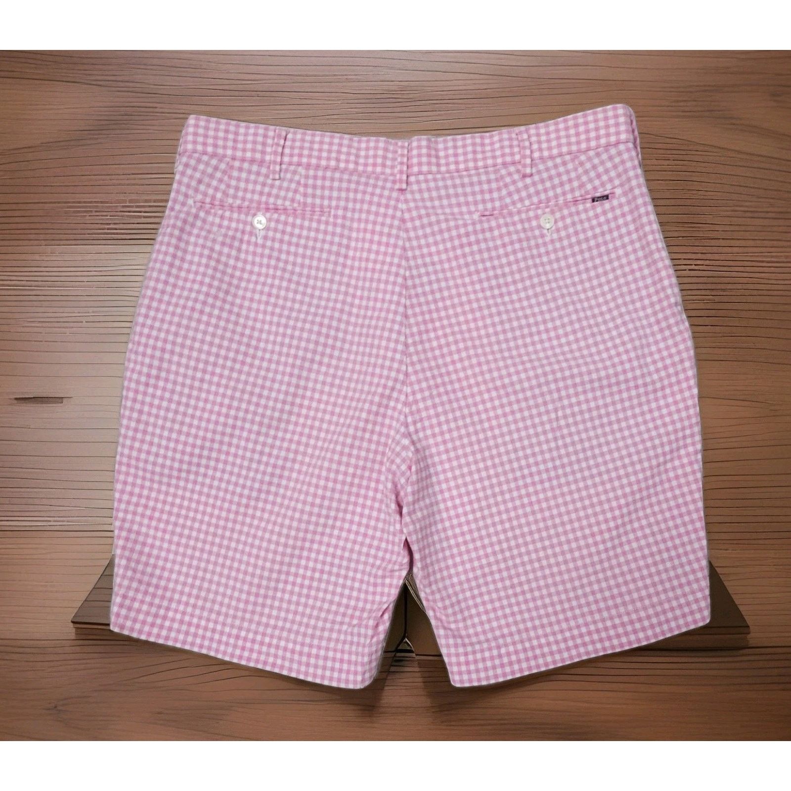 Polo Ralph Lauren Polo Ralph Lauren Stretch Classic Fit Men Pink Plaid 36 Size US 36 / EU 52 - 2 Thumbnail