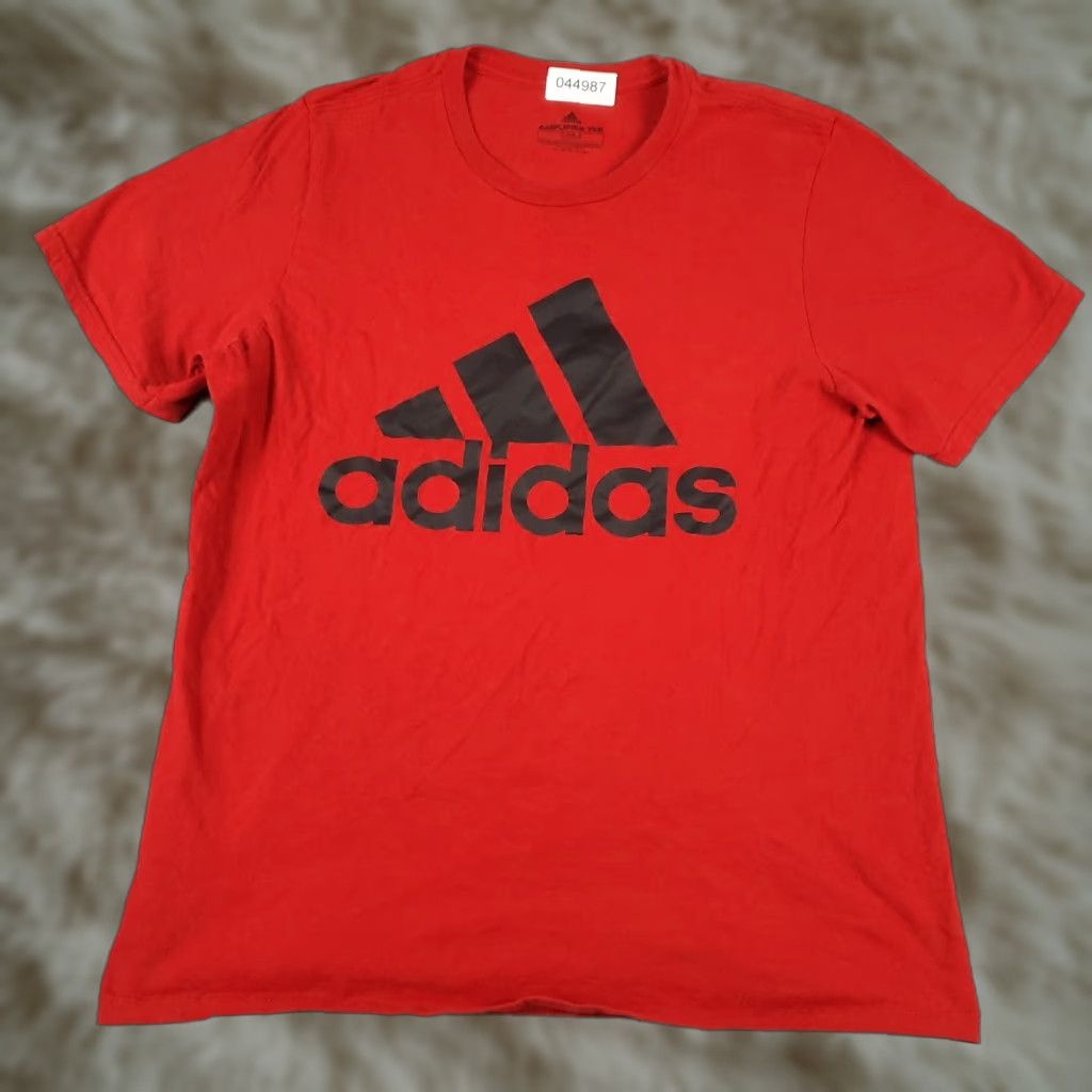 Adidas Adidas T Shirt Mens Medium Red Logo Casual Short Sleeve Adult Size US M / EU 48-50 / 2 - 1 Thumbnail