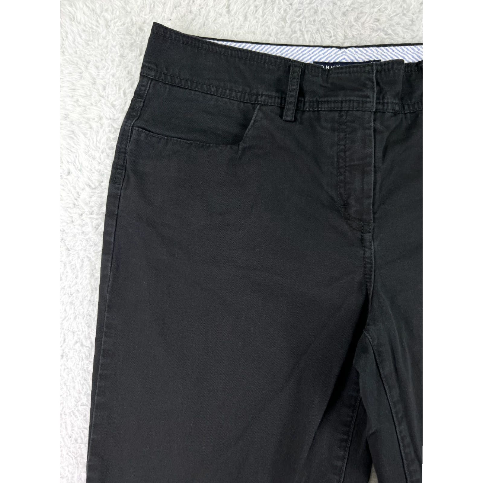 Tommy Hilfiger Tommy Hilfiger Jeans Womens 10 Black Denim Straight Leg Stretch Cotton Pants Regular Adult Womens Black Denim Jeans 10 Tommy Hilfiger Size 32" / US 10 / IT 46 - 7 Thumbnail