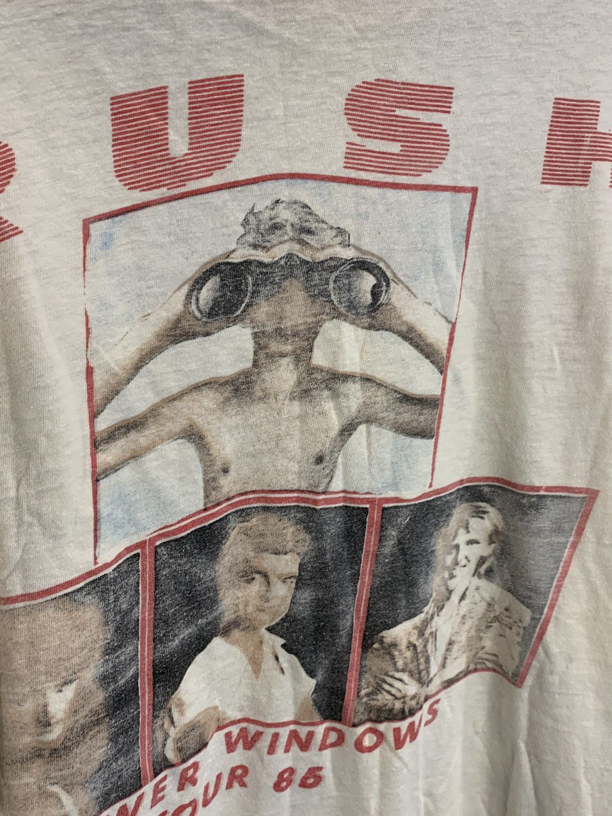 Band Tees × Vintage *RARE* Vintage 1985 Rush Power Windows Single Stitch Shirt Size US L / EU 52-54 / 3 - 6 Thumbnail