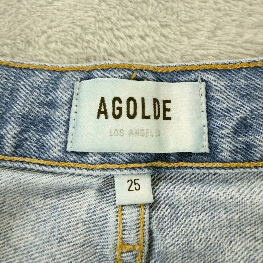 Agolde Agolde Women Sz 27 W x 28 L 90s Mid Rise Straight Distressed Size 27" / US 4 / IT 40 - 2 Thumbnail